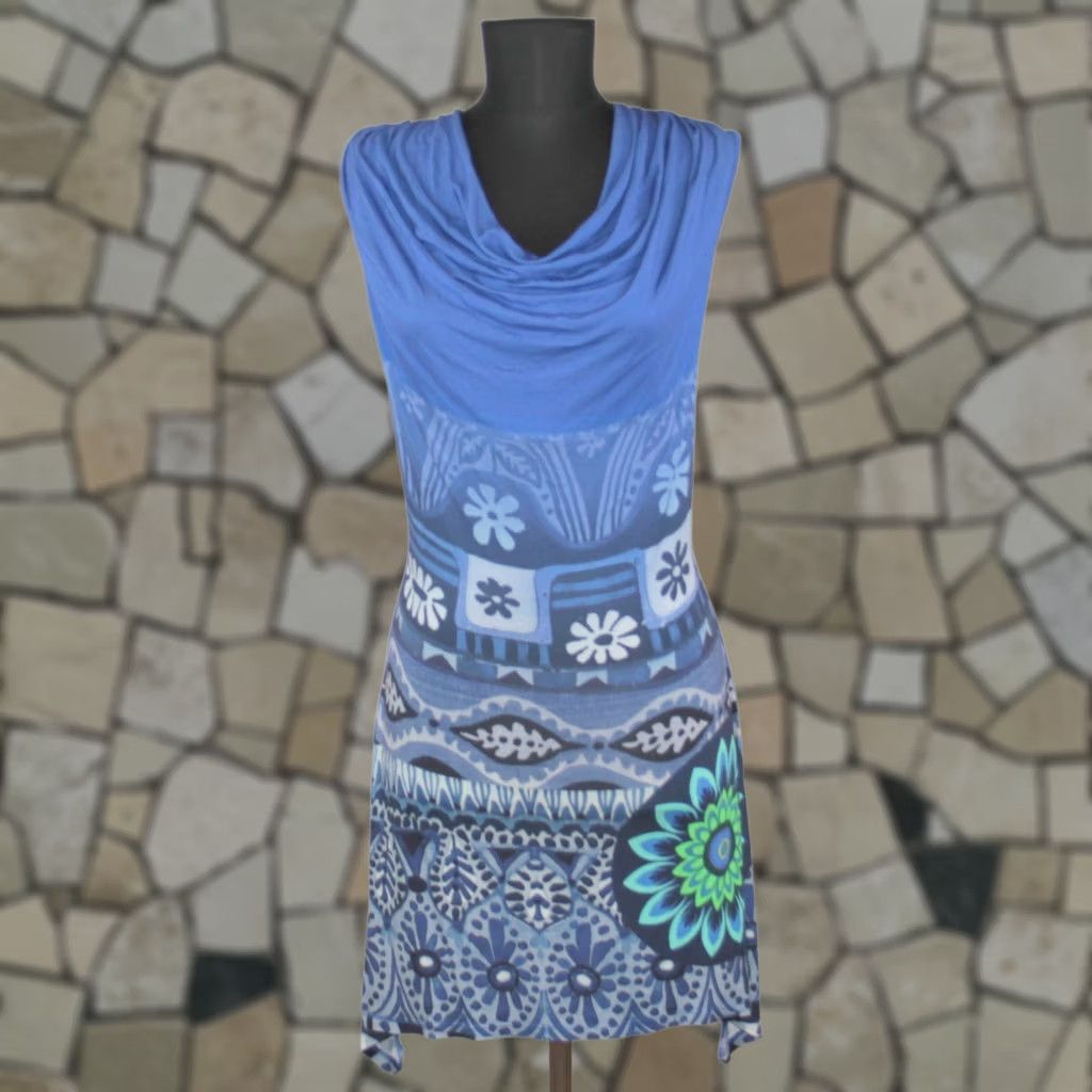 Desigual Desigual Blue womens tunic shirt S Size S / US 4 / IT 40 - 1 Thumbnail