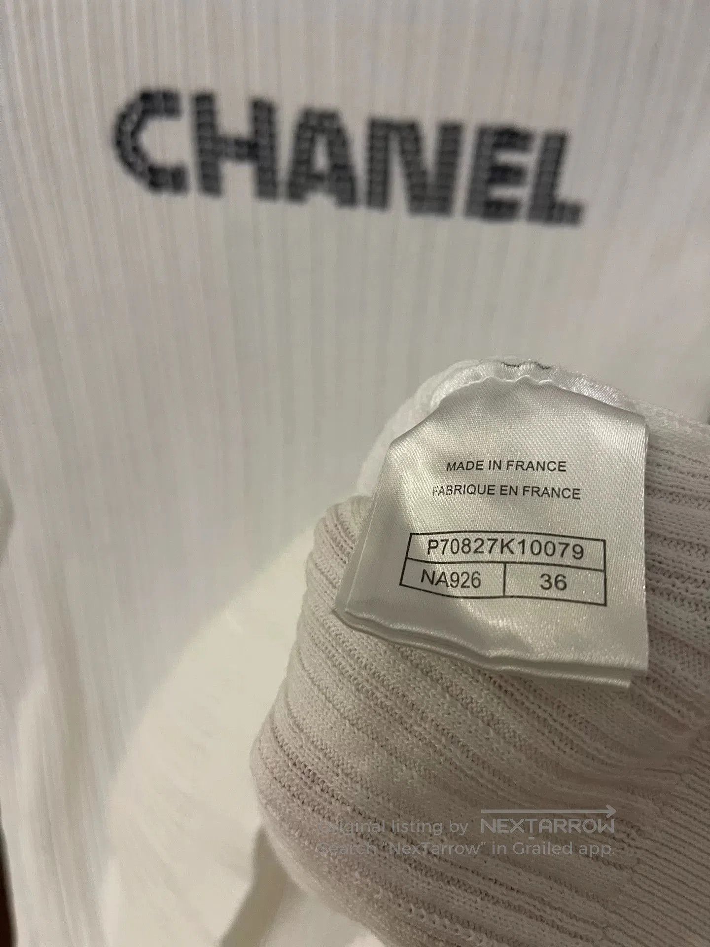 Chanel Chanel Knit Short Sleeve Top. Size XS / US 0-2 / IT 36-38 - 3 Thumbnail