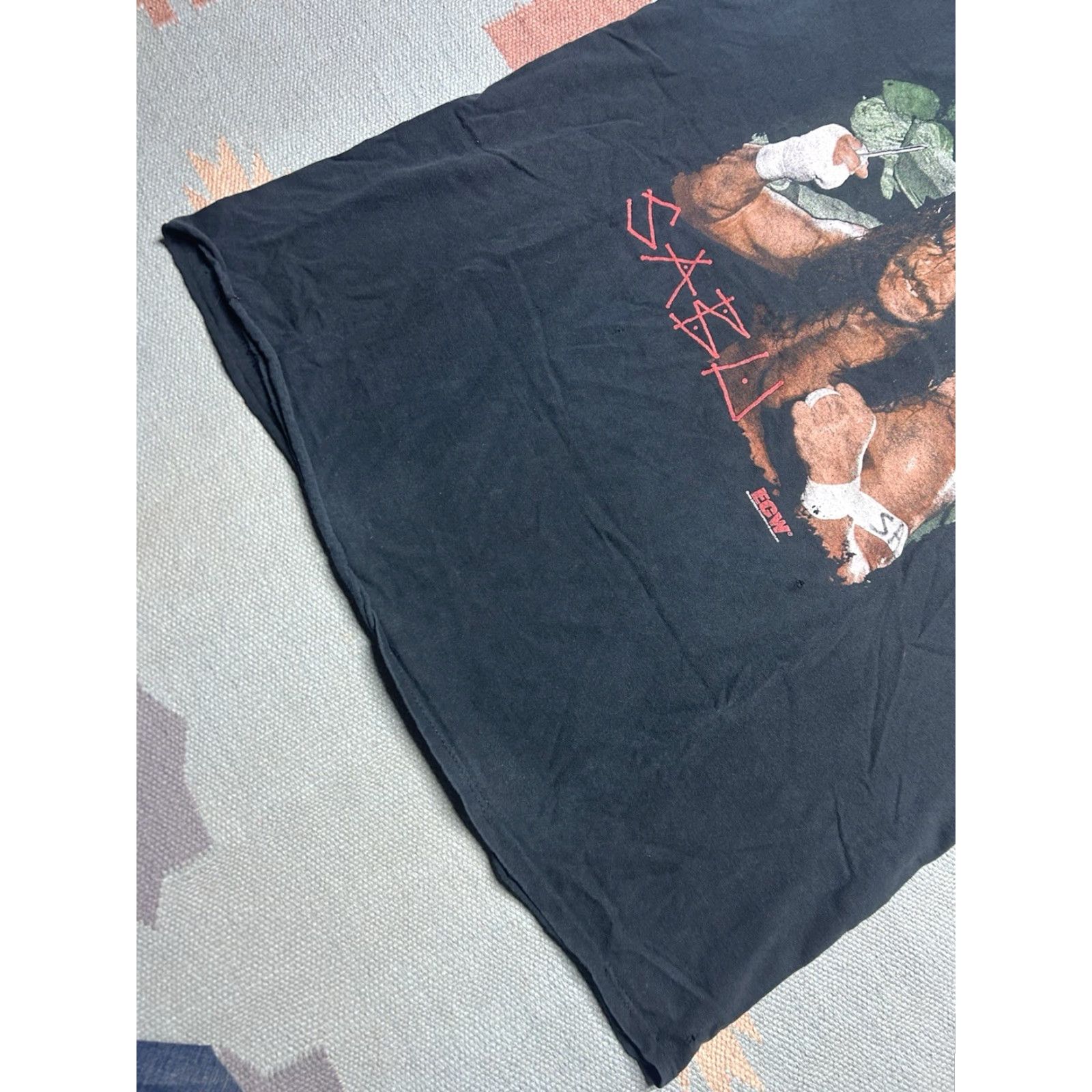 Vintage VINTAGE Sabu ECW Homicidal Graphic T-Shirt Sleeveless XXL Men Black Size US XXL / EU 58 / 5 - 5 Thumbnail