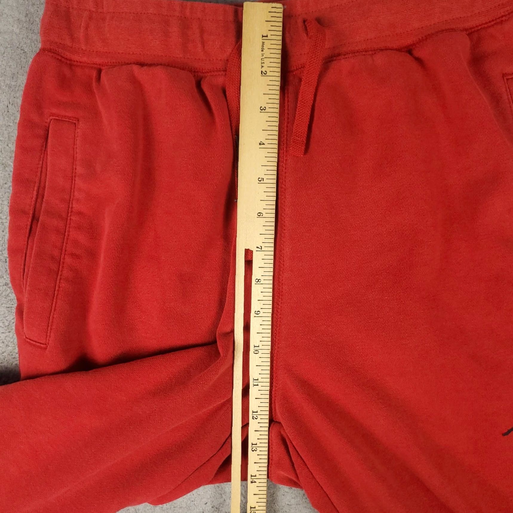 Jordan Brand Jordan Pants Mens Small Red Nike Tapered Jogger Pockets Drawstring Cotton Polyester Activewear Sports Size US 29 - 5 Thumbnail