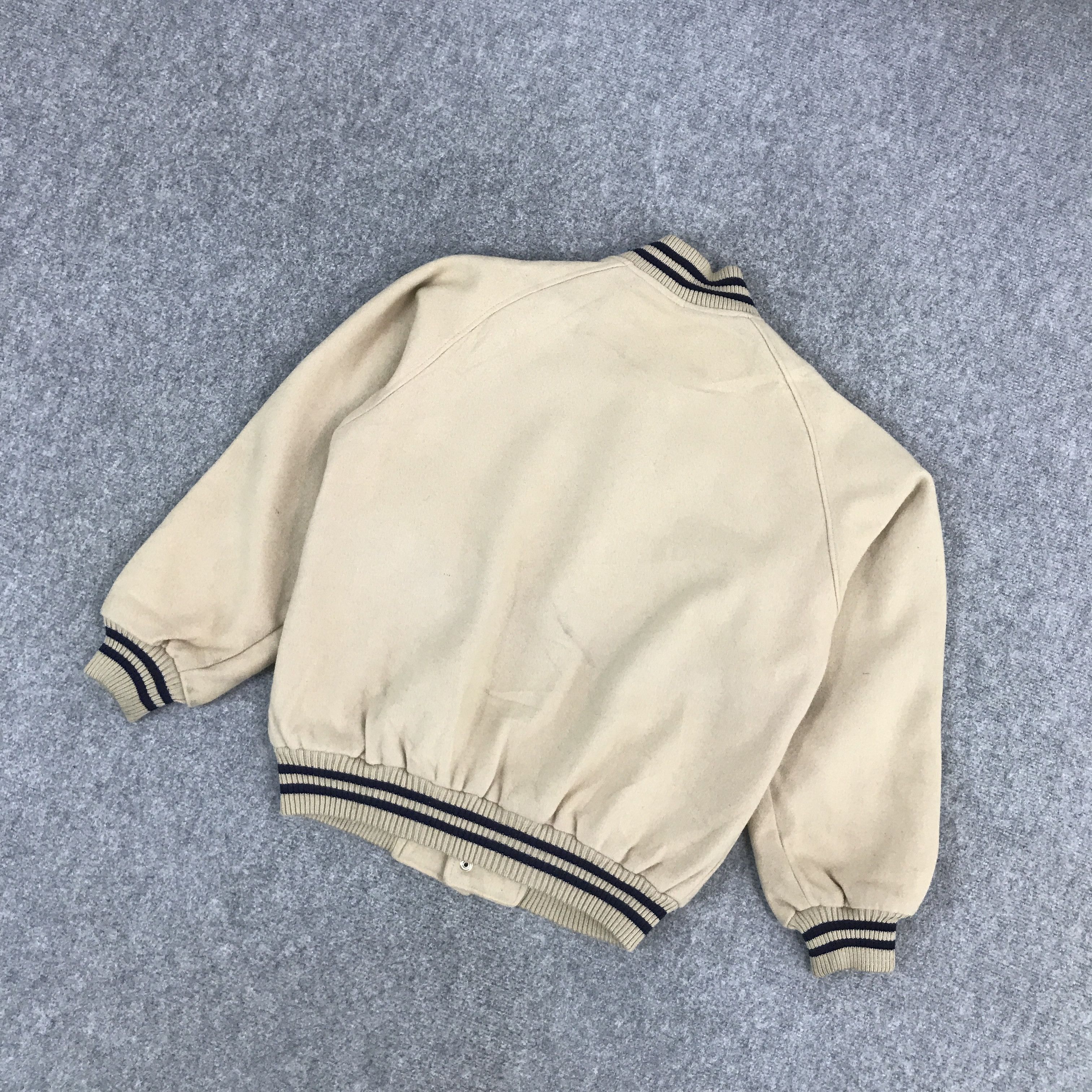 Japanese Brand PHILIP MORRIS JAPAN VARSITY SNAP BUTTON JACKET Size US L / EU 52-54 / 3 - 6 Thumbnail