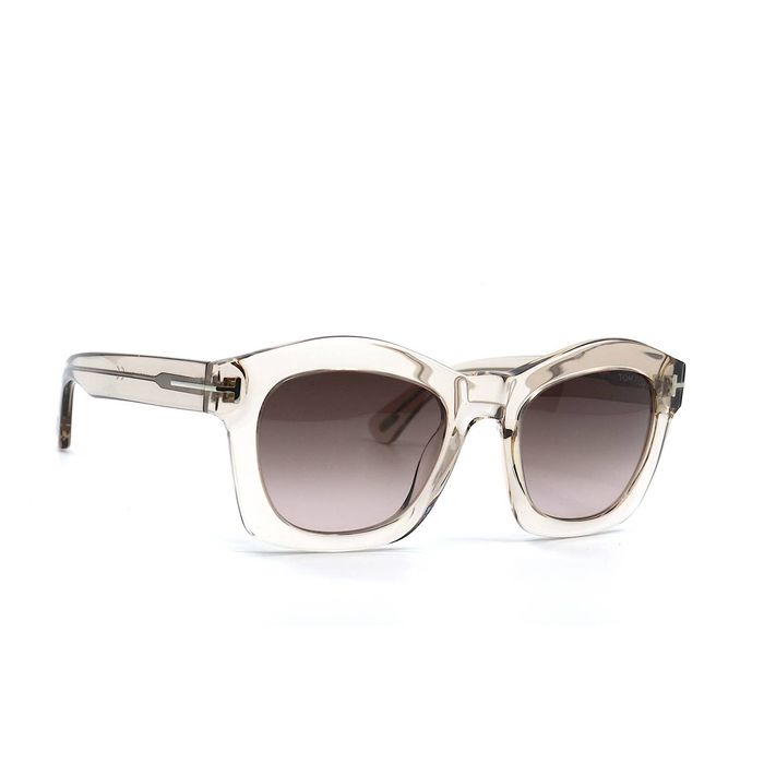 Tom Ford TOM FORD GRETA TF431 S 74G TRANSPARENT BROWN SUNGLASSES