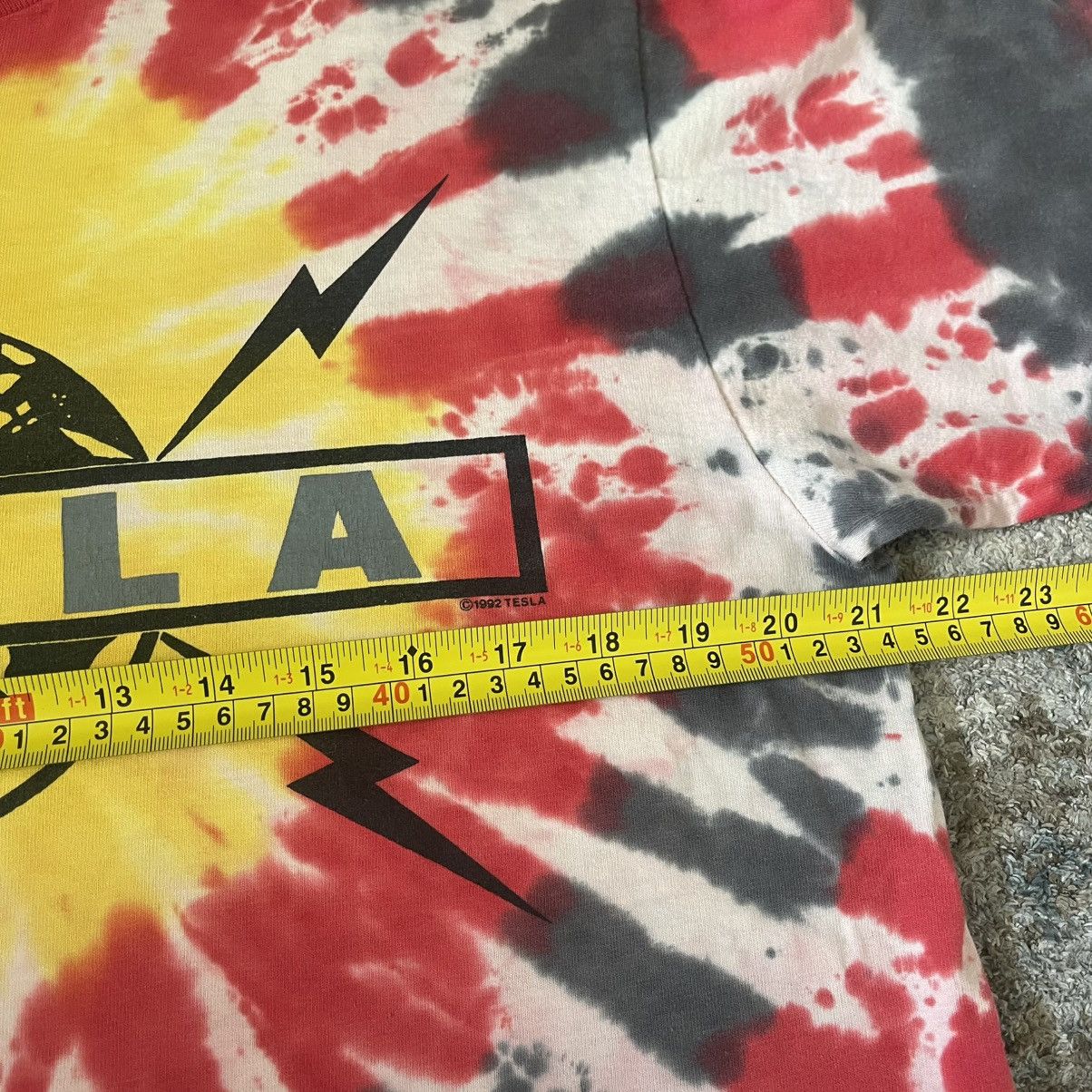 Vintage tesla band tye dye tshirt 1992 vintage Size US M / EU 48-50 / 2 - 10 Thumbnail