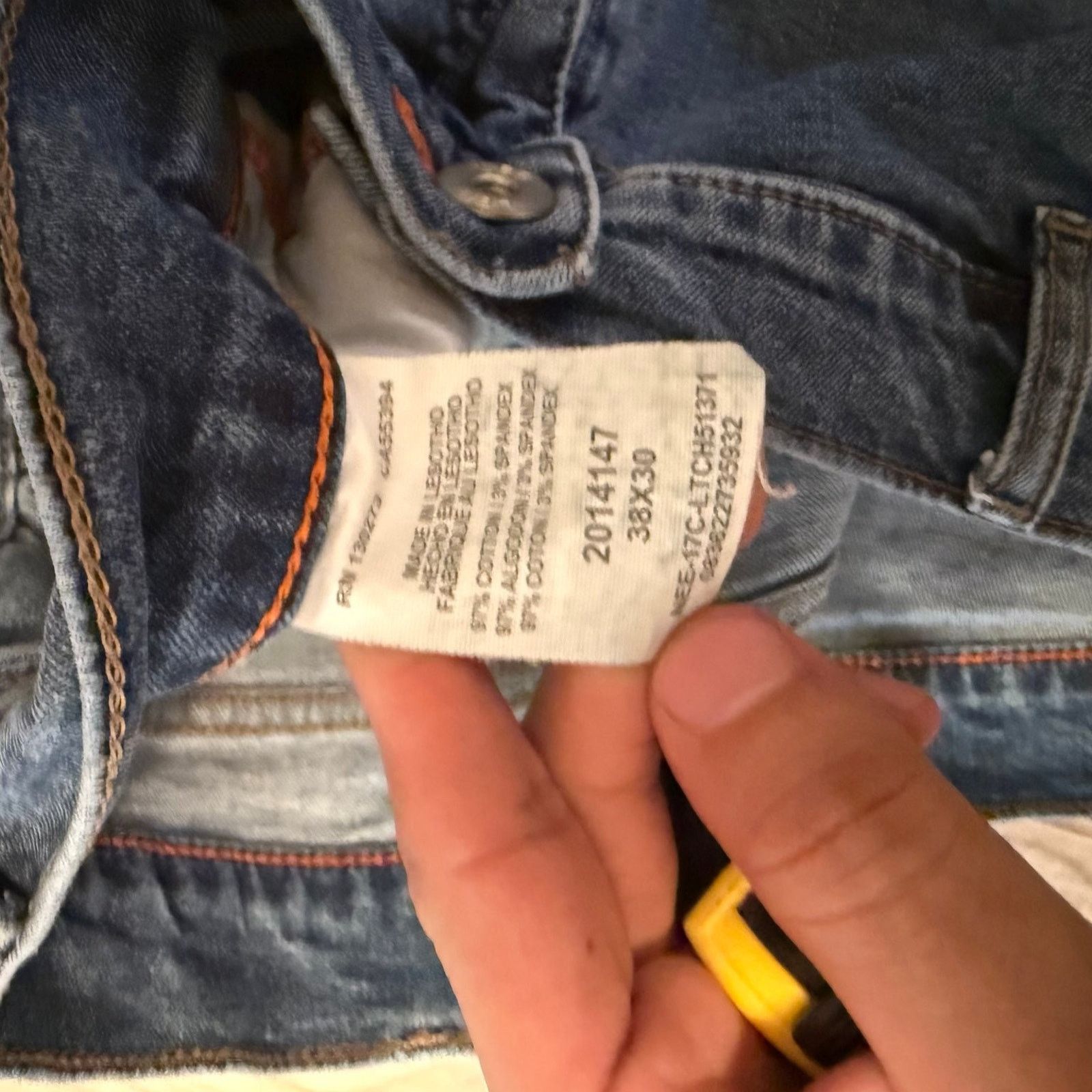 Lee Lee Modern Series Men's Jeans Blue Denim Slim Tapered 38x30 Size US 38 / EU 54 - 8 Thumbnail