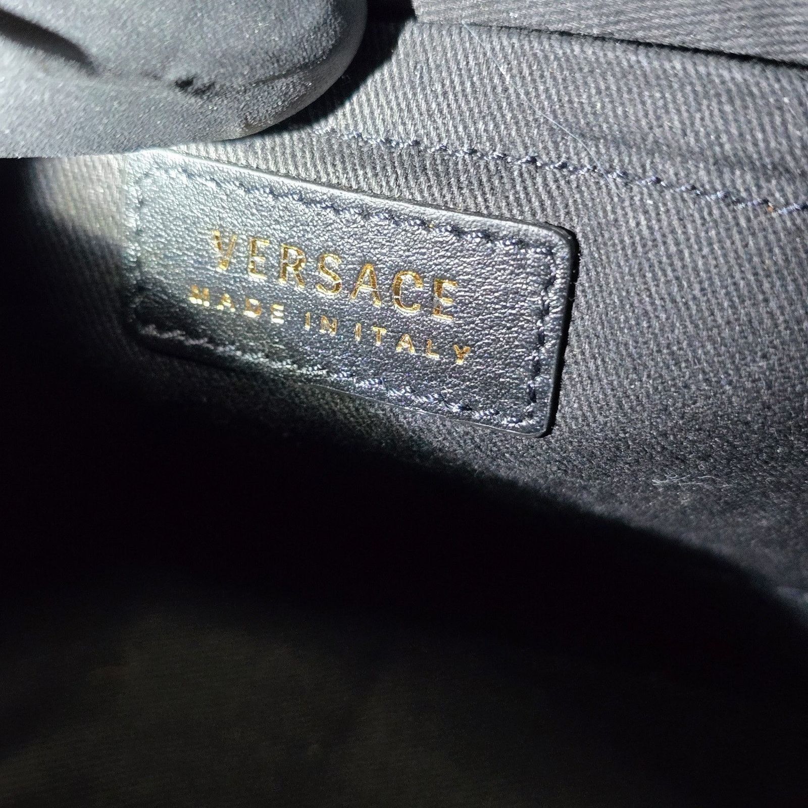 Versace Versace Smooth Leather Camera Crossbody Bag Black MSRP $1095 Size ONE SIZE - 8 Thumbnail