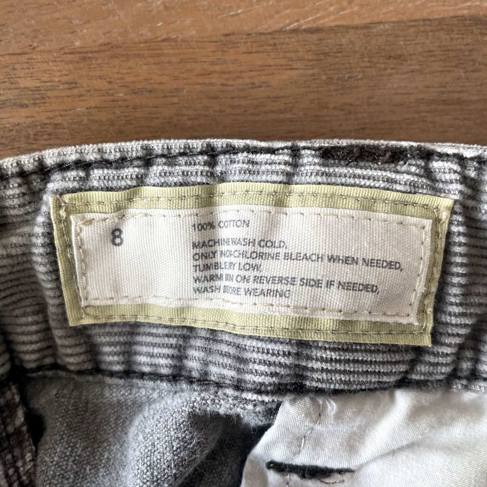 Ann Taylor Ann Taylor LOFT Slim Boot Corduroy Pants Womens Size 8 Gray 5-Pocket Design Jeans Moss? Size 30" / US 8 / IT 44 - 4 Thumbnail