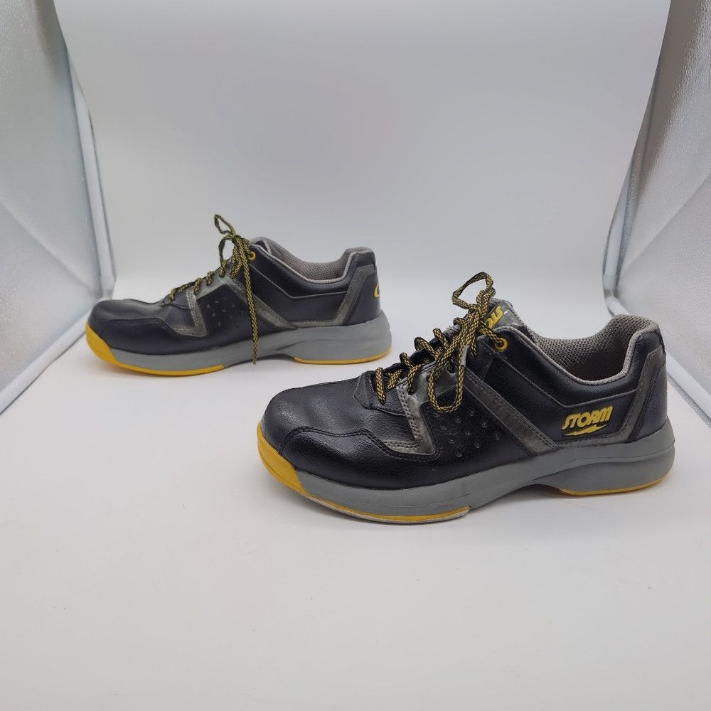 Other Storm Lightning Sz 10 M Men's Black and Yellow Bowling Shoe Size US 10 / EU 43 - 4 Thumbnail