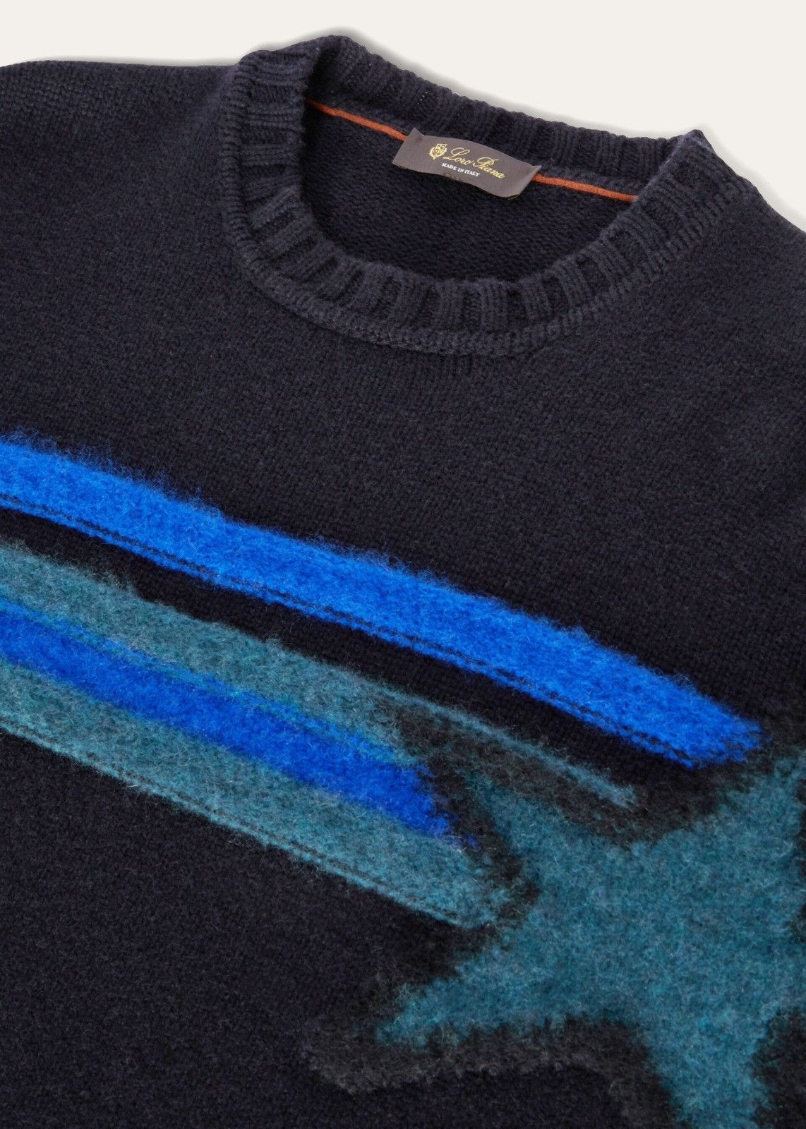Loro Piana o1srvl11e1224 Girocollo Cashmere Silk Sweater Size US XL / EU 56 / 4 - 7 Thumbnail