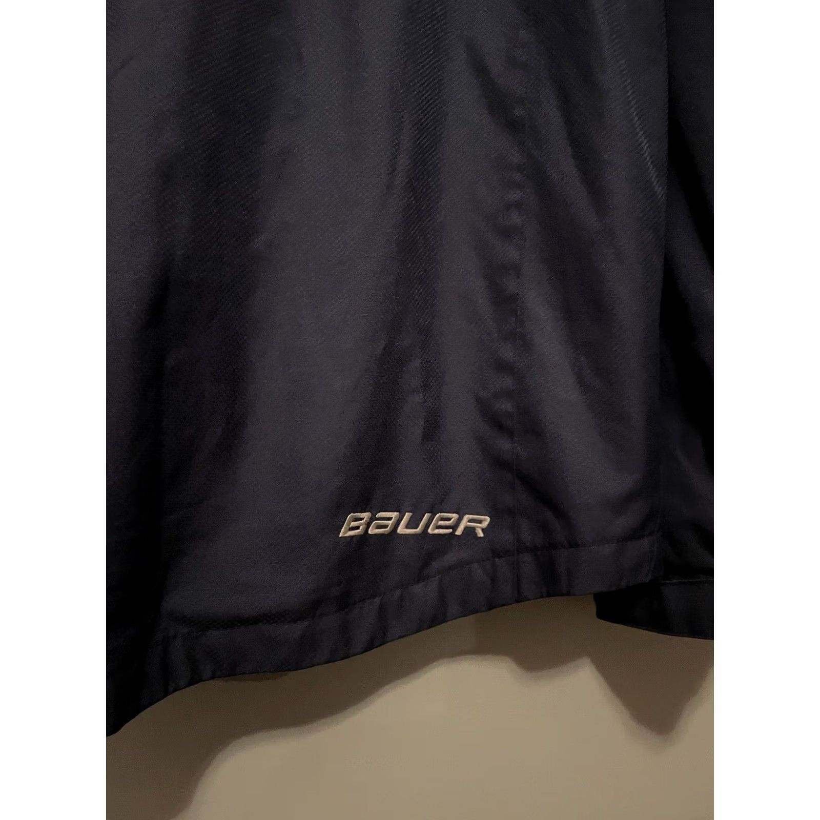 Vintage Bauer Mens Small Black Full Zip Lined Softshell Windbreaker Hockey Jacket Size US S / EU 44-46 / 1 - 8 Thumbnail