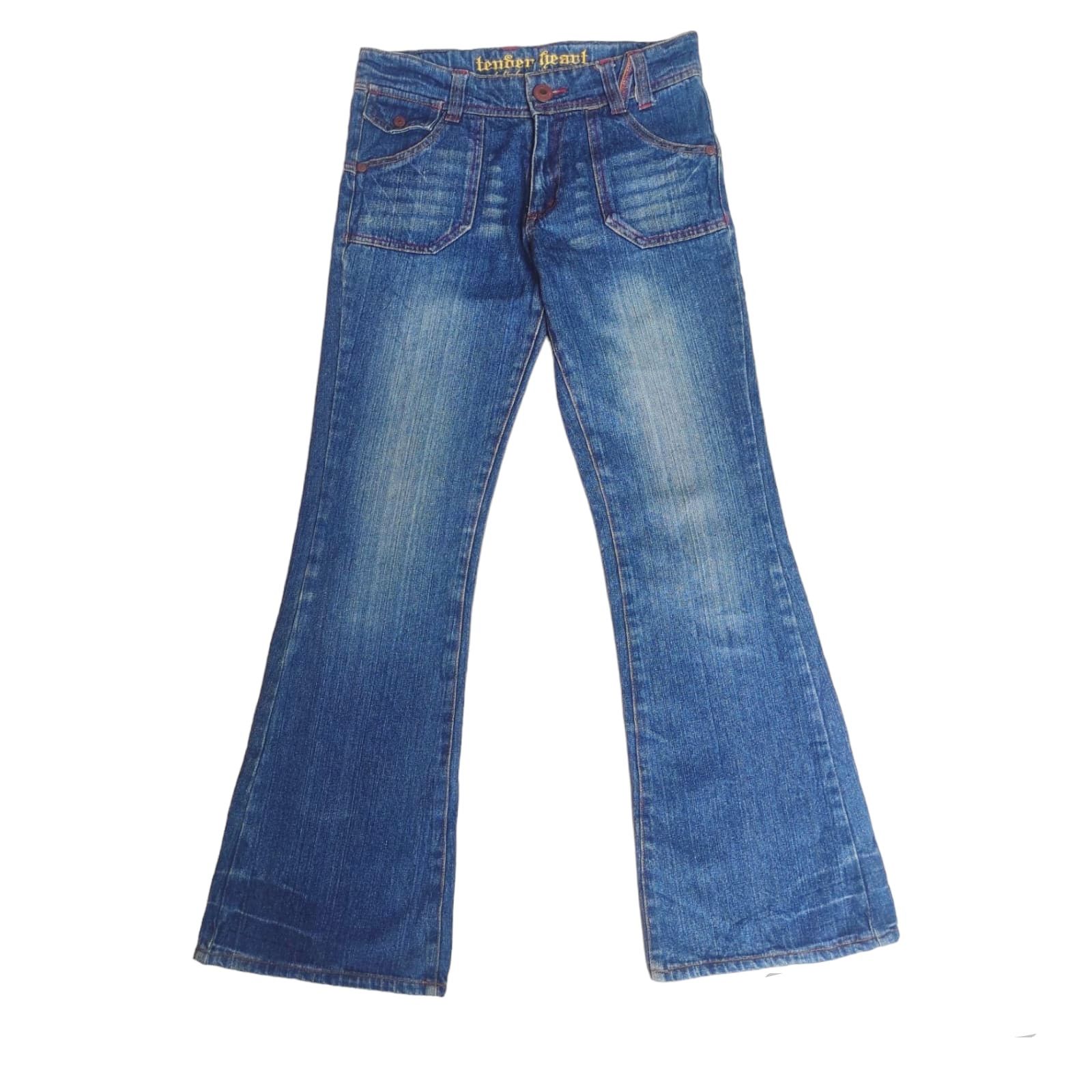 Hysteric Glamour Flare Jeans TENDER HEART NEW TRIBE Low Rise Boot cut Denim Size 28" / US 6 / IT 42 - 4 Thumbnail