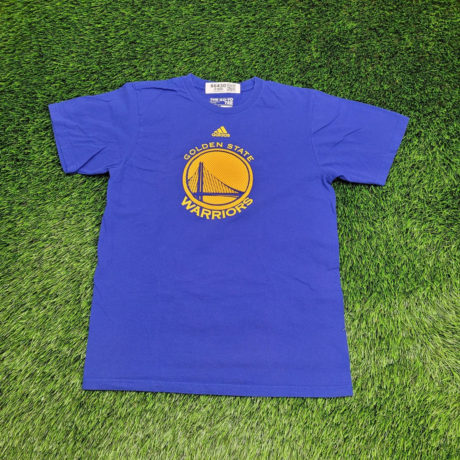 Adidas ADIDAS Golden-State Warriors Shirt M Athletic Fit Cotton Tee Size US M / EU 48-50 / 2 - 1 Thumbnail