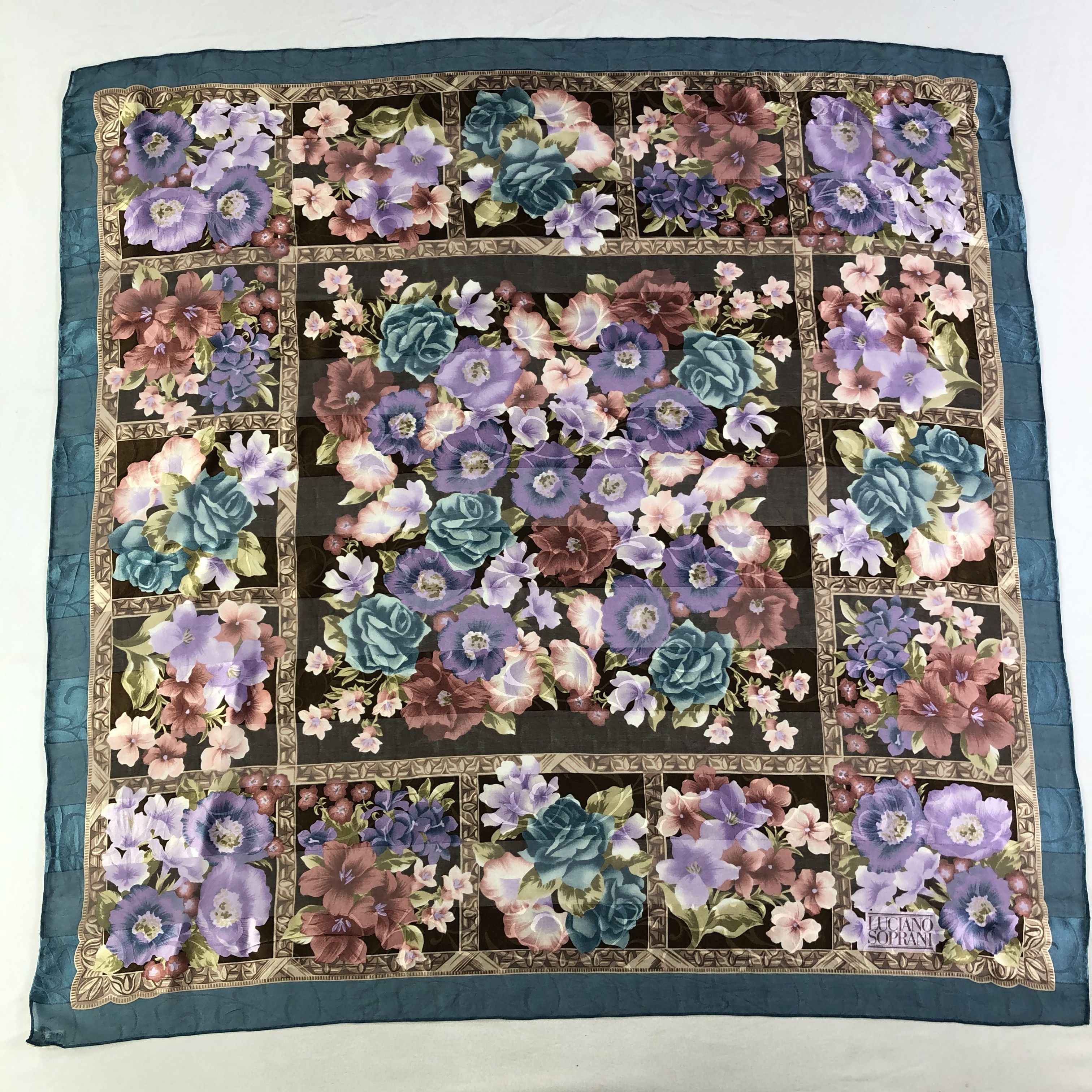 Vintage Vintage Luciano Soprani Silk Scarf Size ONE SIZE - 2 Thumbnail