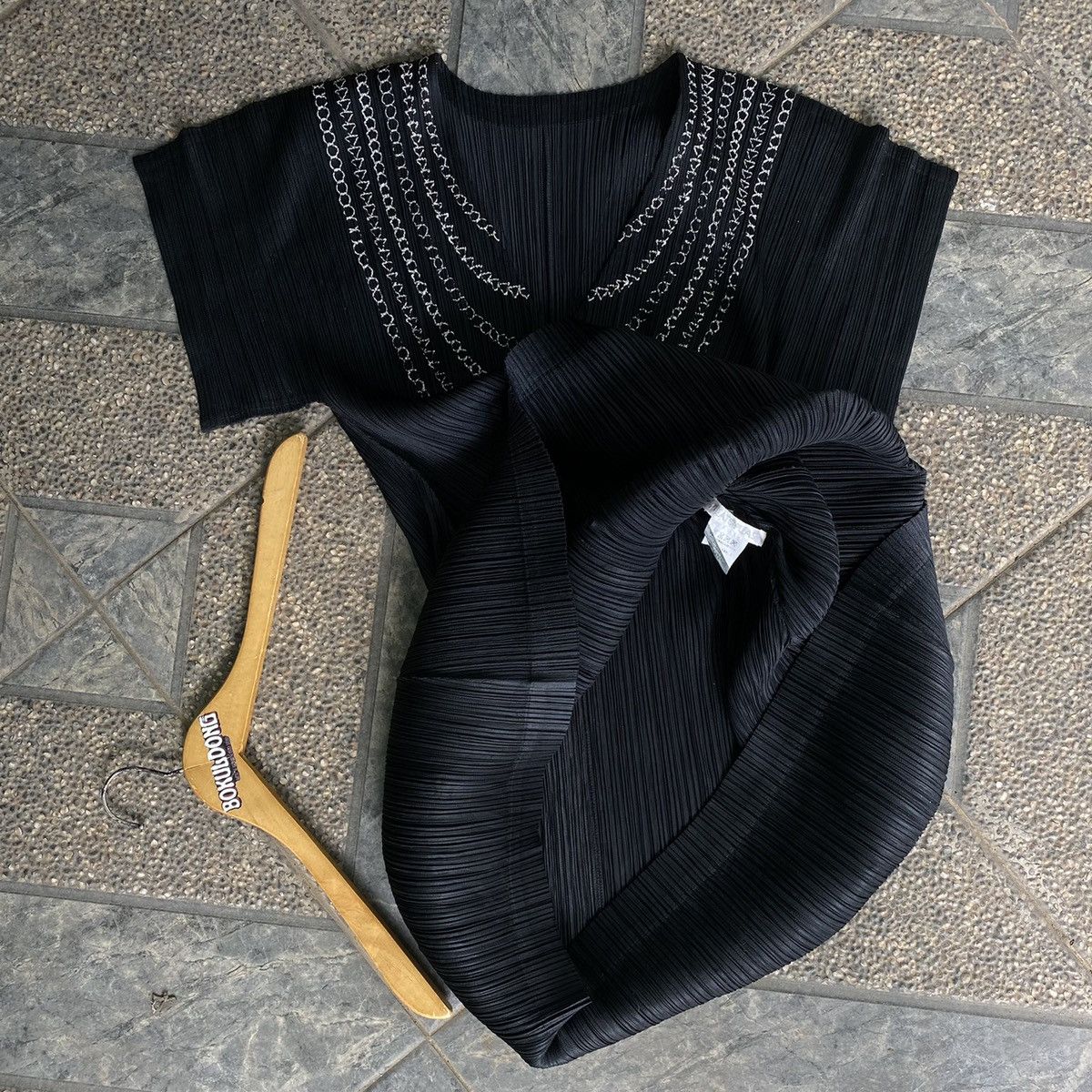 Issey Miyake × Pleats Please Issey Miyake Pleats Please Issey Miyake Tunic short sleeve Size ONE SIZE - 7 Thumbnail