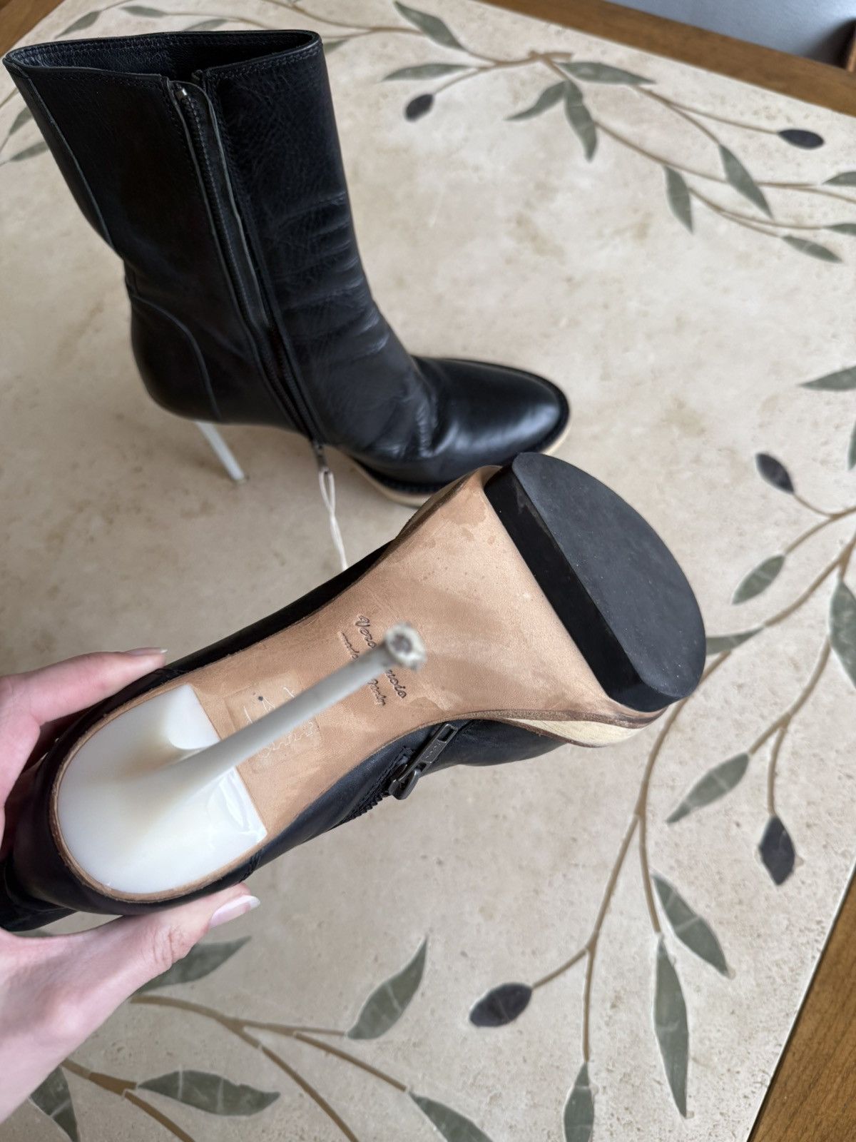 Ann Demeulemeester Anne Demeulemeester leather platform riding boots heeled Size US 9 / IT 39 - 6 Thumbnail