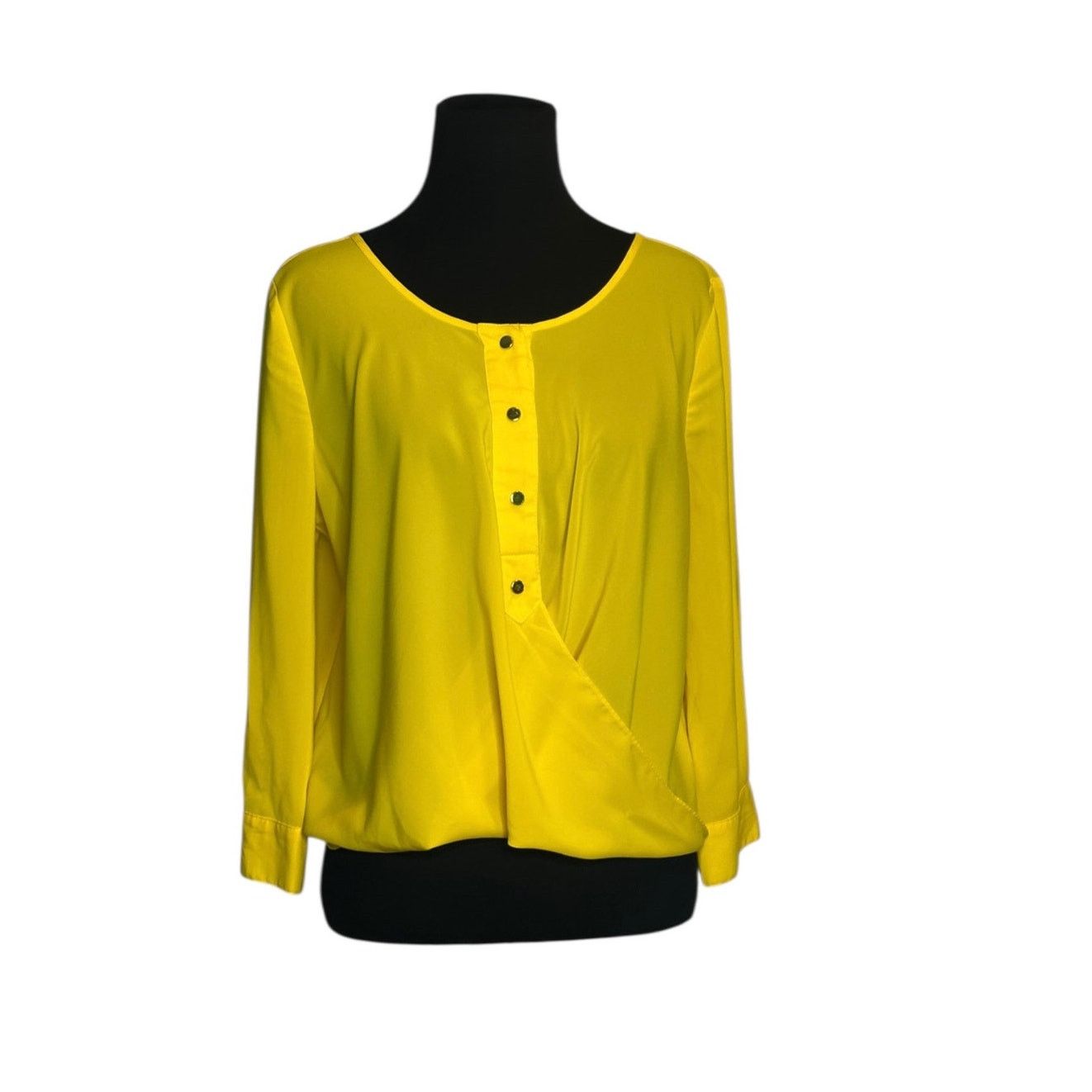 Bebe Bebe yellow vibrant 3/4 sleeves blouse size XS Size XS / US 0-2 / IT 36-38 - 8 Thumbnail