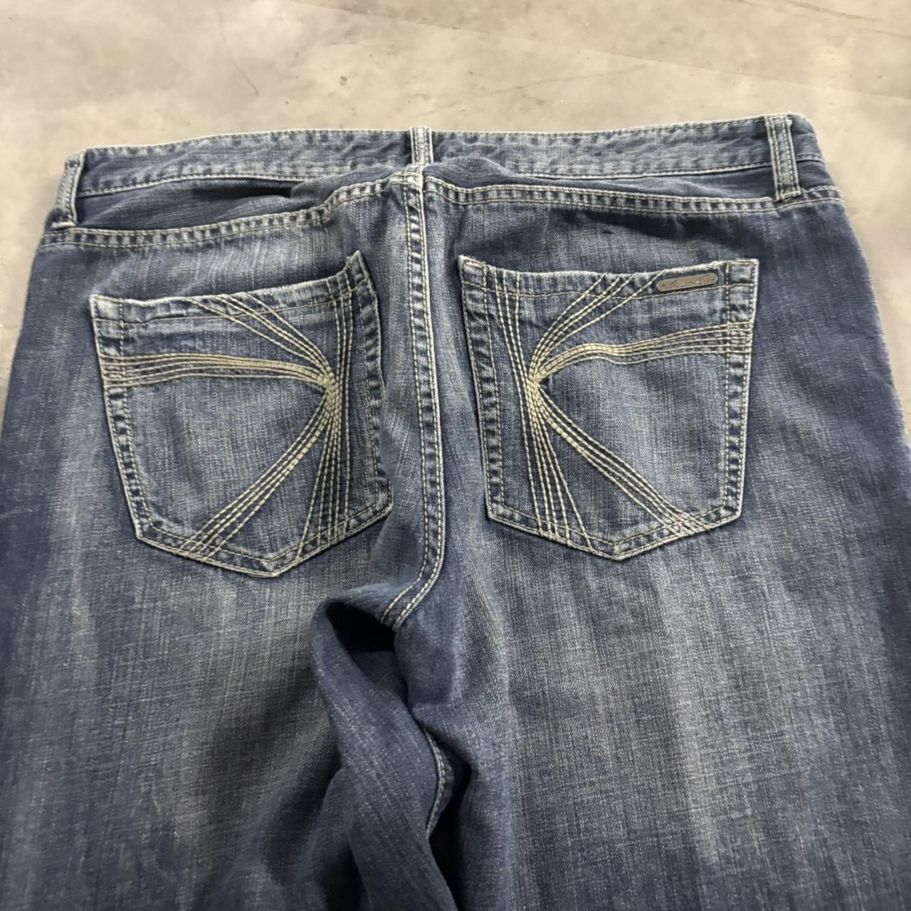 Vintage Crazy Vintage Y2K/2000s Grunge Faded Dark Wash Denim Jeans! 36x30 Size US 36 / EU 52 - 7 Thumbnail