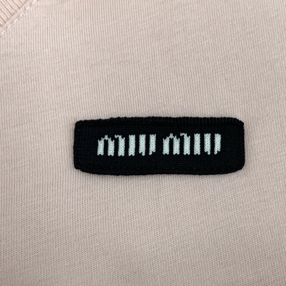 Miu Miu Miu Miu Pink Logo Embroidered Long Sleeve T-shirt K26WX Size XS / US 0-2 / IT 36-38 - 5 Thumbnail