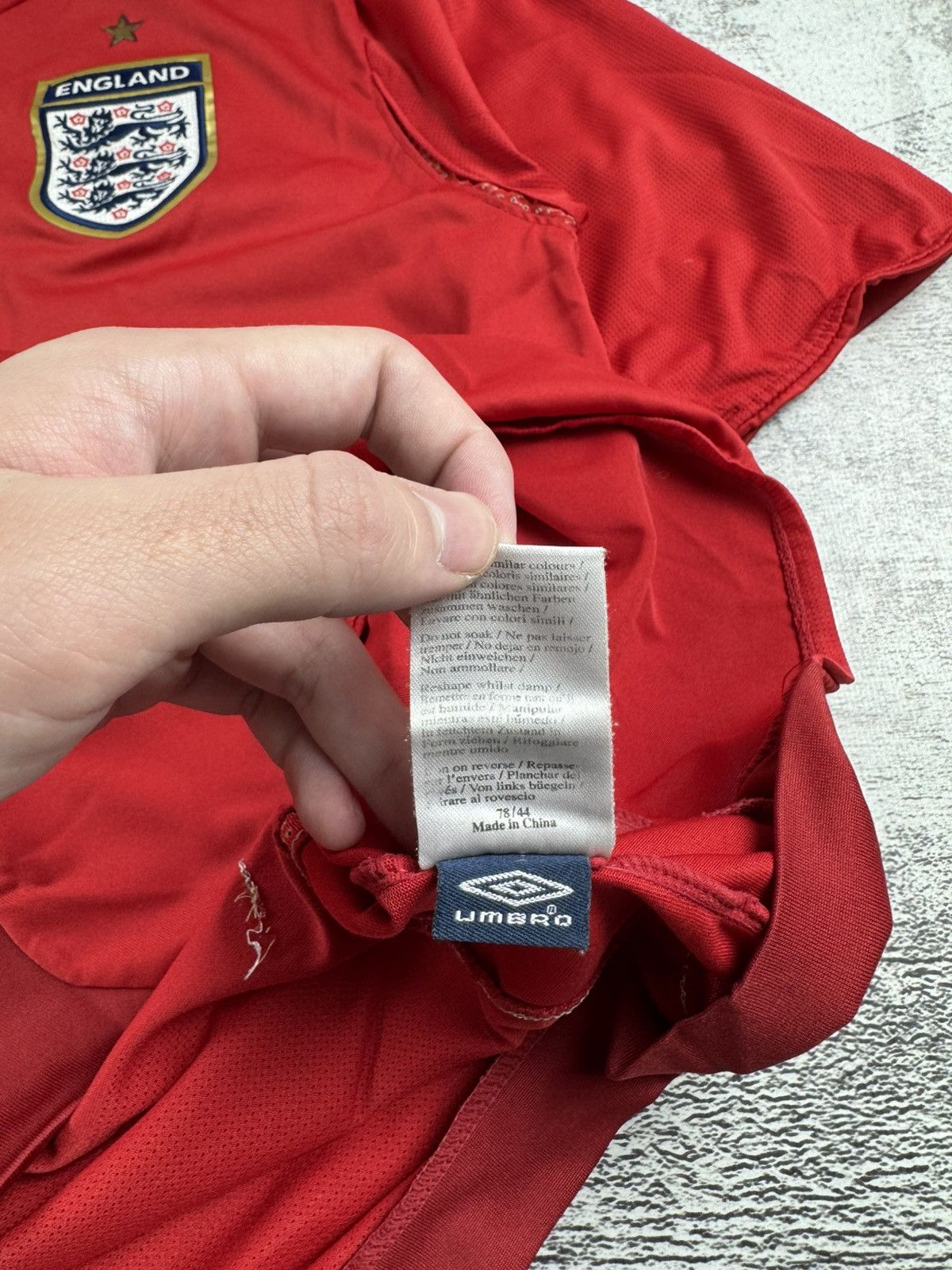 Umbro Vintage Umbro England 2006/2008 Wayne Rooney Shirt Jersey Size US L / EU 52-54 / 3 - 14 Thumbnail