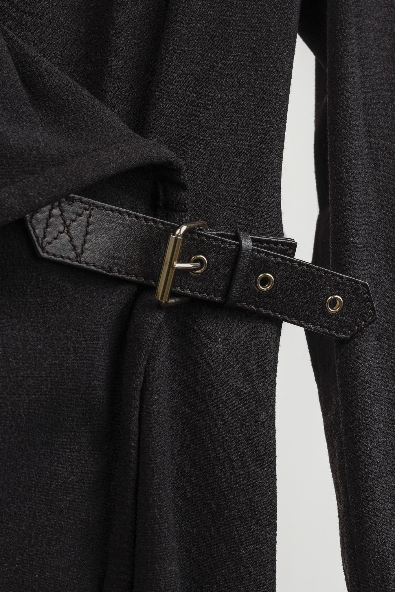 Givenchy Givenchy Black Faux Wrap Hip Buckle Dress Size M / US 6-8 / IT 42-44 - 7 Thumbnail