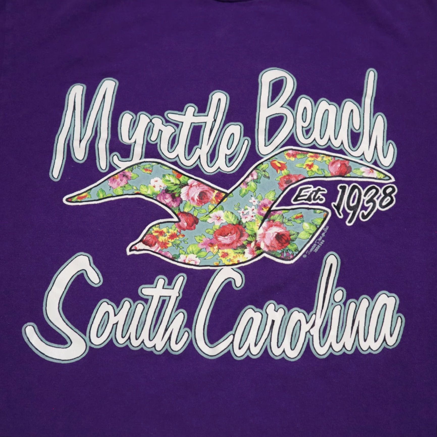 Vintage Myrtle Beach South Carolina Tee T-Shirt Men's Size M Medium Shirt Men M Purple 90s? Size US M / EU 48-50 / 2 - 2 Thumbnail