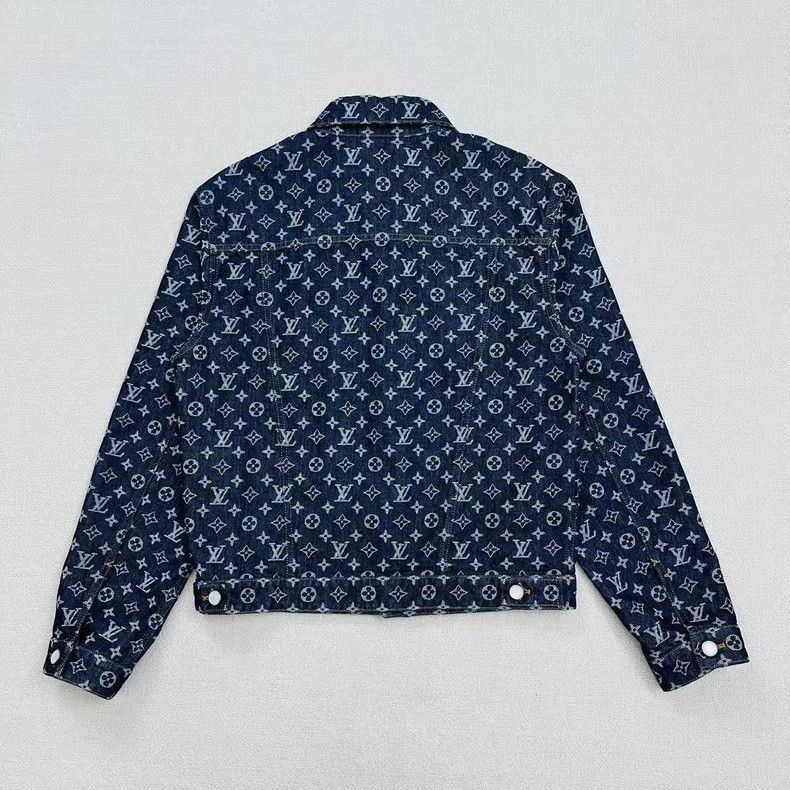 Louis Vuitton Louis Vuitton Denim Jacket with Monogram Pattern-2506 Size US L / EU 52-54 / 3 - 2 Thumbnail