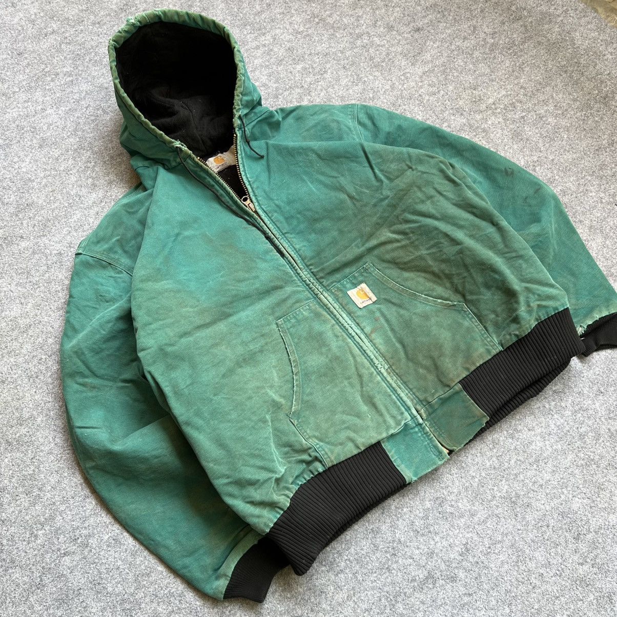 Carhartt × Vintage Crazy Vintage Carhartt Active Jacket Teal Green Size US XXL / EU 58 / 5 - 2 Thumbnail