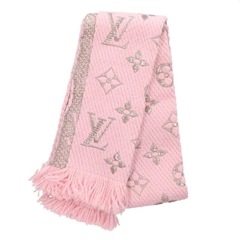 Louis Vuitton Louis Vuitton Logomania Scarf Pink Size ONE SIZE - 1 Thumbnail