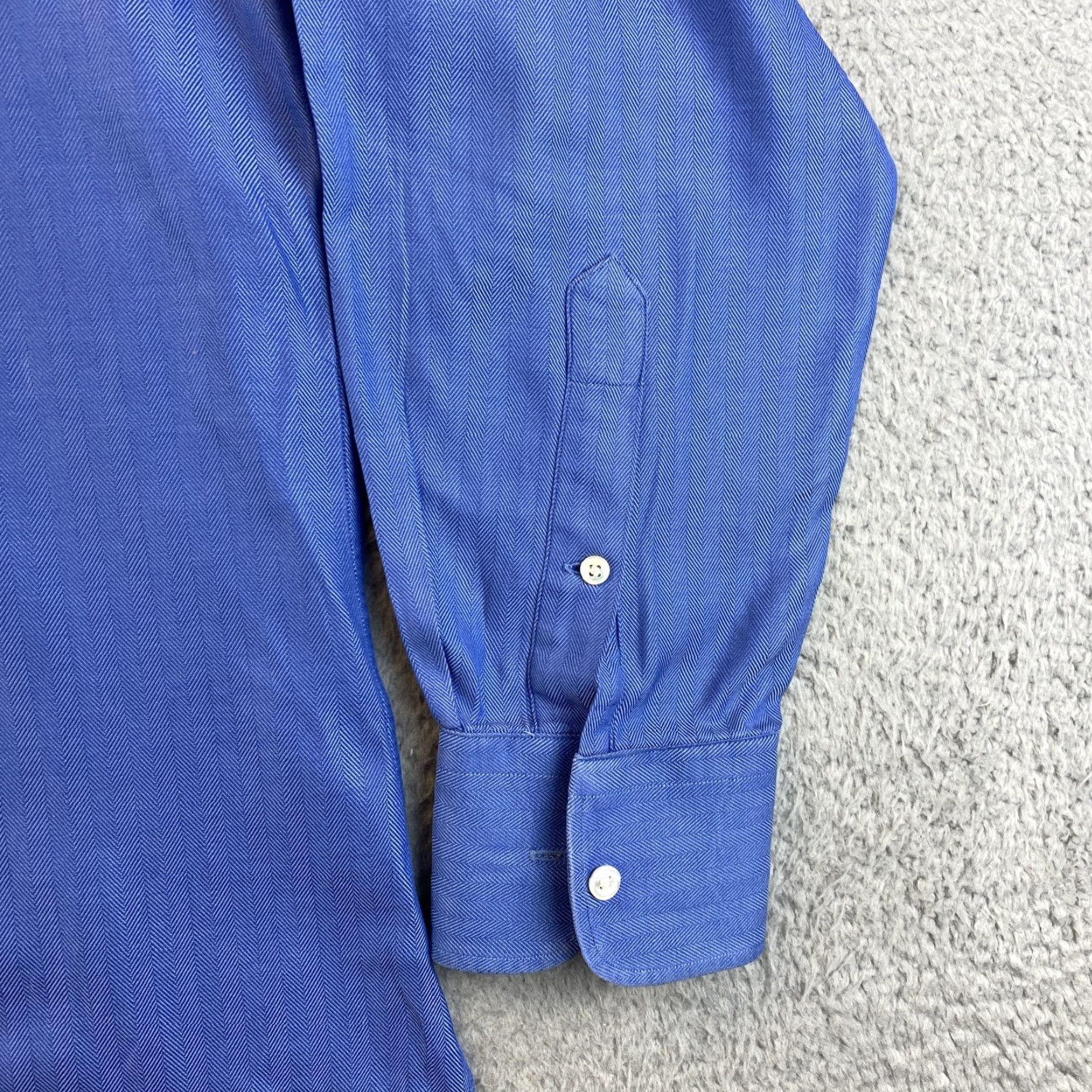steel blue dress shirt Brushed Steel Blue Dress Shirt 17.5 / 32/33