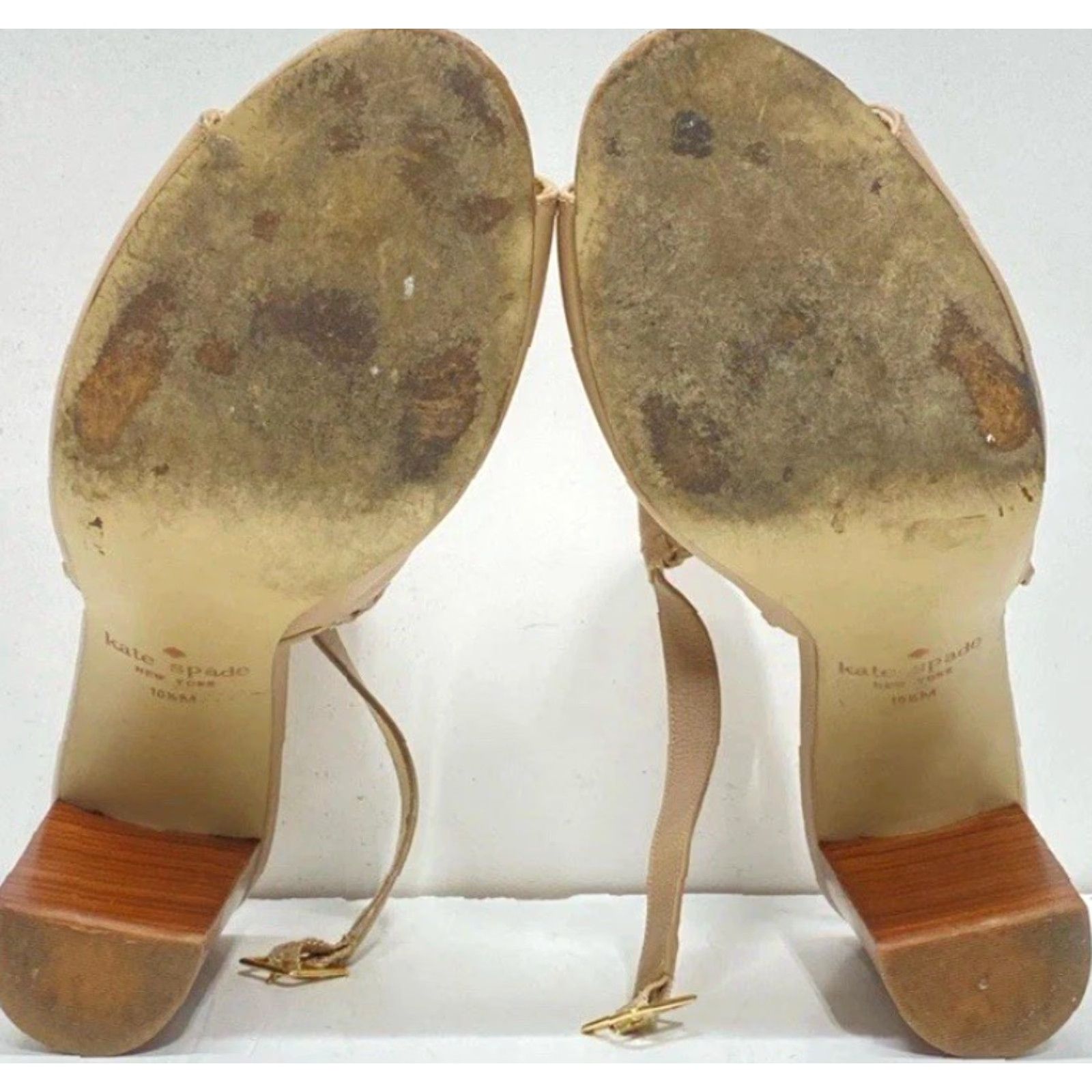 Vintage Kate Spade New York Mallorca Beige Leather Slingback Pumps Size 10.5 Women Size US 11 / IT 41 - 6 Thumbnail