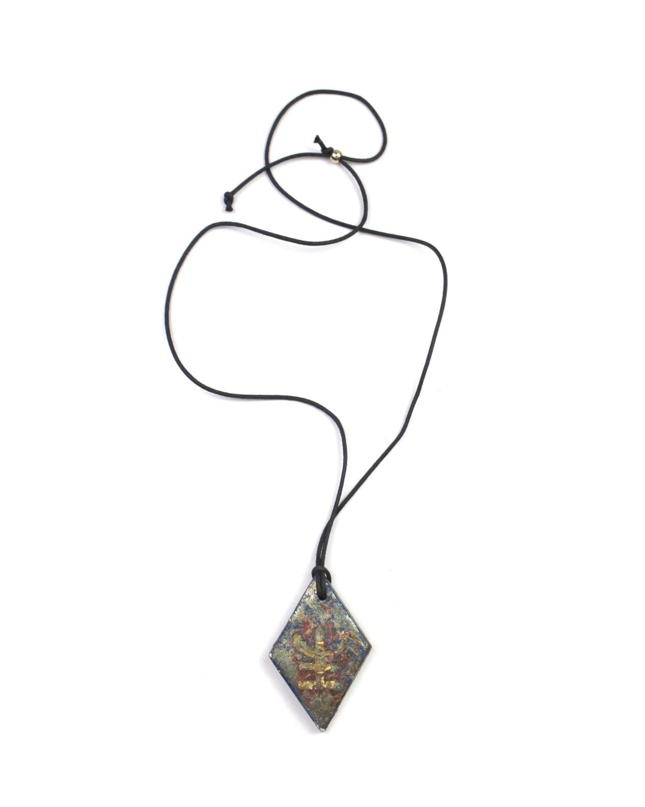 If Six Was Nine 2000S JAPANESE MADE HAND-PAINTED GOLD FOIL DIAMOND NECKLACE Size ONE SIZE - 2 Thumbnail