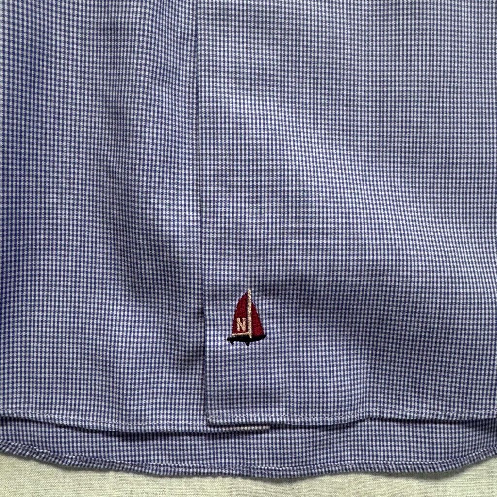 Nordstrom Nordstrom Blue Gingham Btton-Down Cotton Dress Shirt 18-35 Size US XL / EU 56 / 4 - 3 Thumbnail