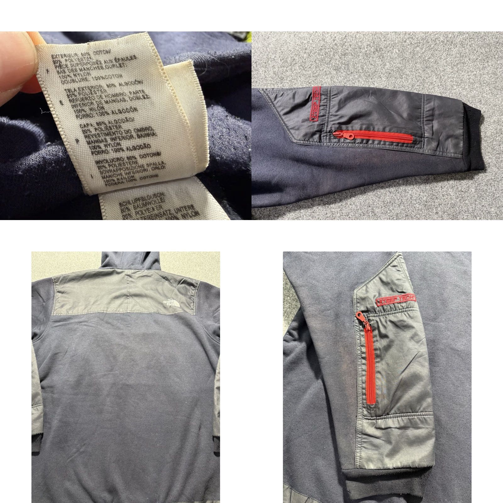 The North Face VINTAGE The North Face Steep Tech Jacket 3XL Blue Mens Windbreaker Fleece Hooded Pockets Zipper 90s 2000s Outdoor Ski Snowboard Hiking Size US XXL / EU 58 / 5 - 9 Thumbnail