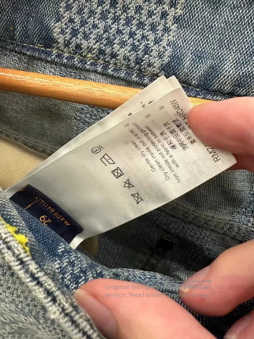 Louis Vuitton lv louis vuitton checkerboard denim pants. Size US 29 - 3 Thumbnail