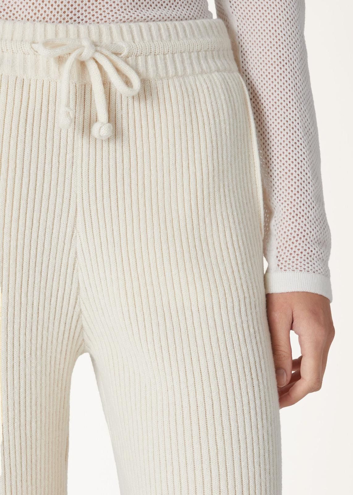 Loro Piana o1srvl11e0125 FAO2394 Showa Silk Cashmere Pant in Cream Size 26" / US 2 / IT 38 - 4 Thumbnail