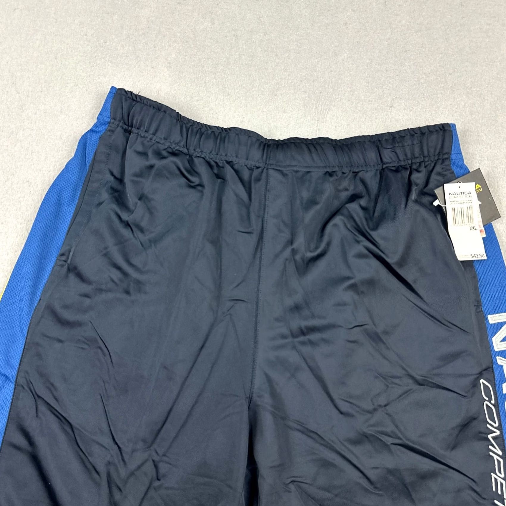 Nautica Nautica Competition Athletic Shorts Men 2XL Navy Blue Spellout Y2K Deadstock XXL Size US 39 - 2 Thumbnail
