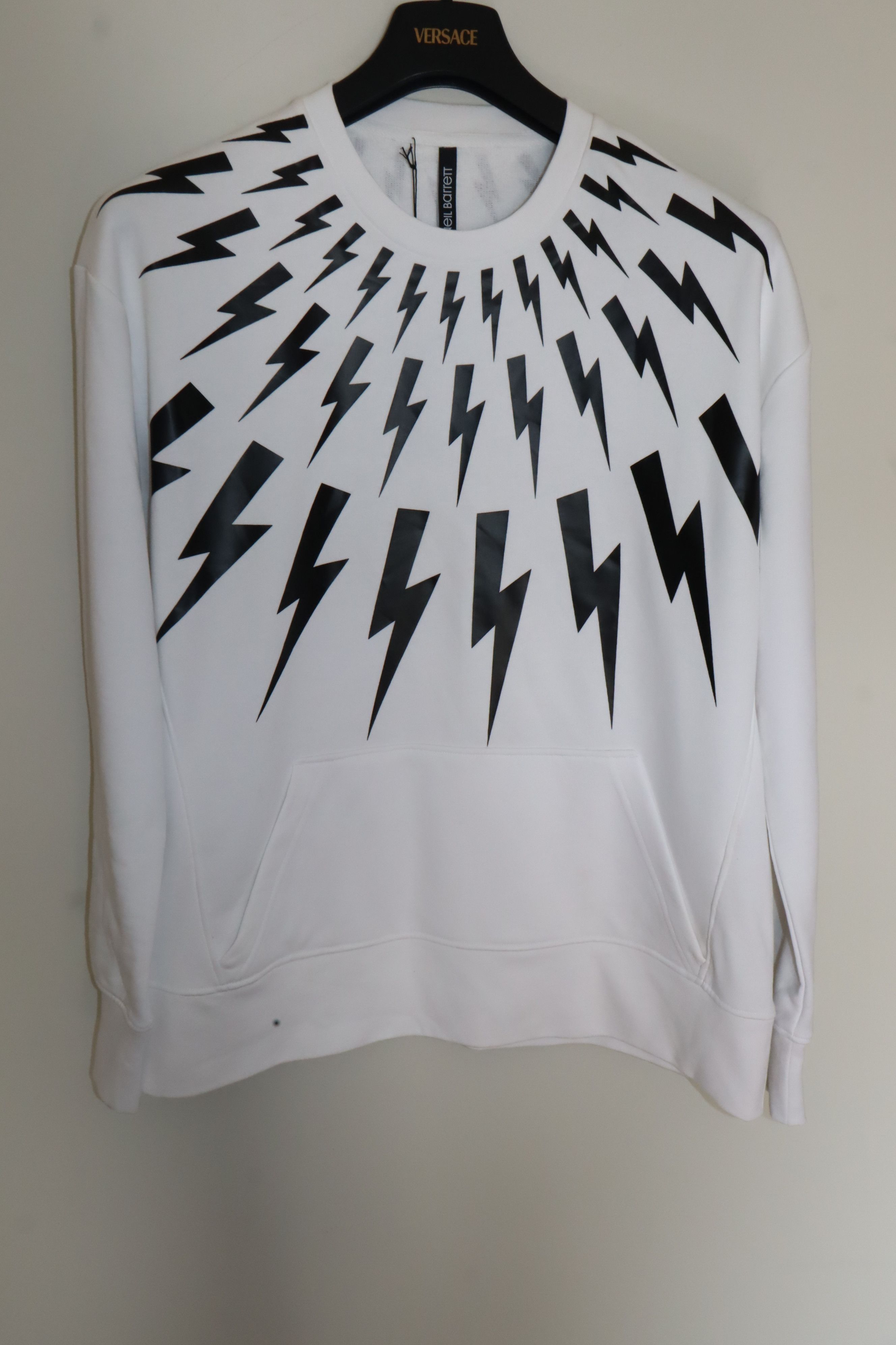 Neil Barrett lightning bolt print sweatshirt | Grailed