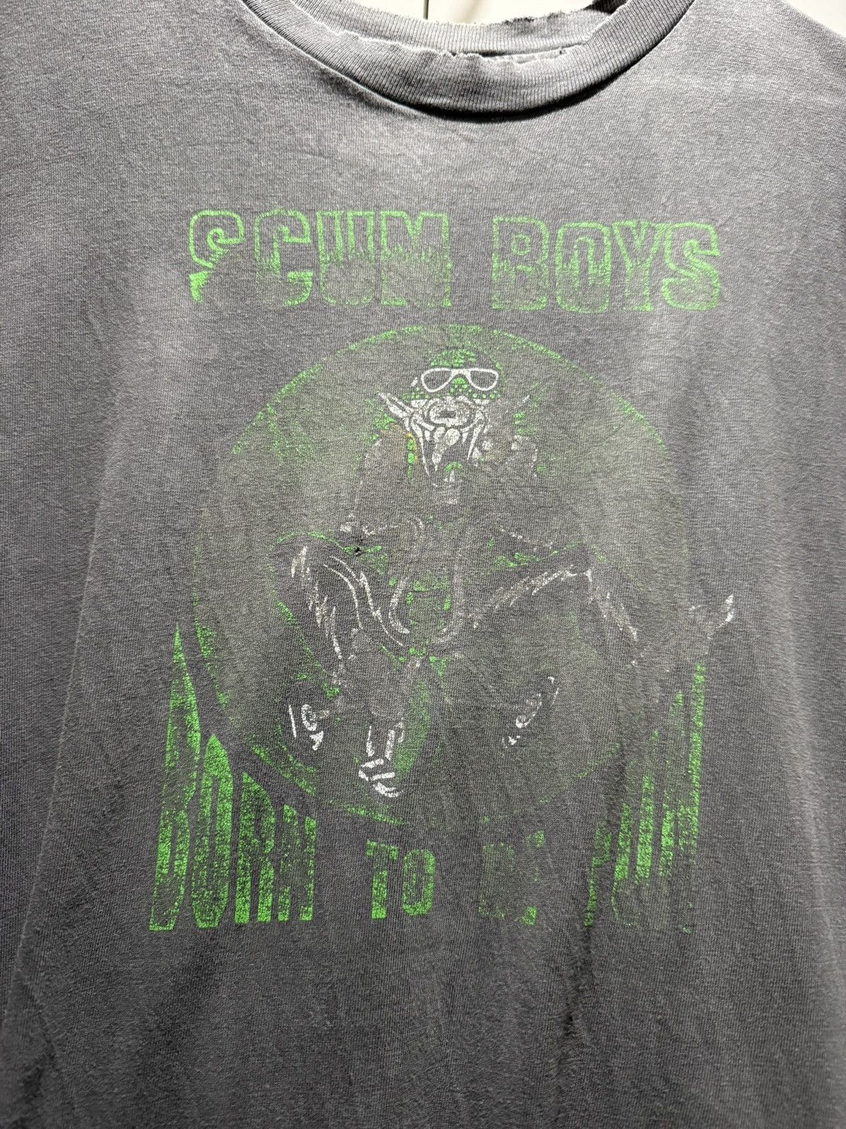 Hanes Vintage Scum Boys Born To Be Fun T-Shirt Size US XL / EU 56 / 4 - 2 Thumbnail