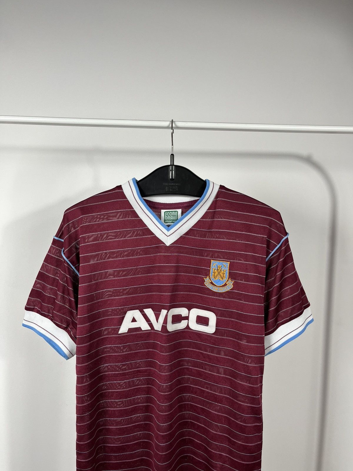 Other Score Draw West Ham United Retro AVCO Home Shirt Size S Size US S / EU 44-46 / 1 - 2 Thumbnail