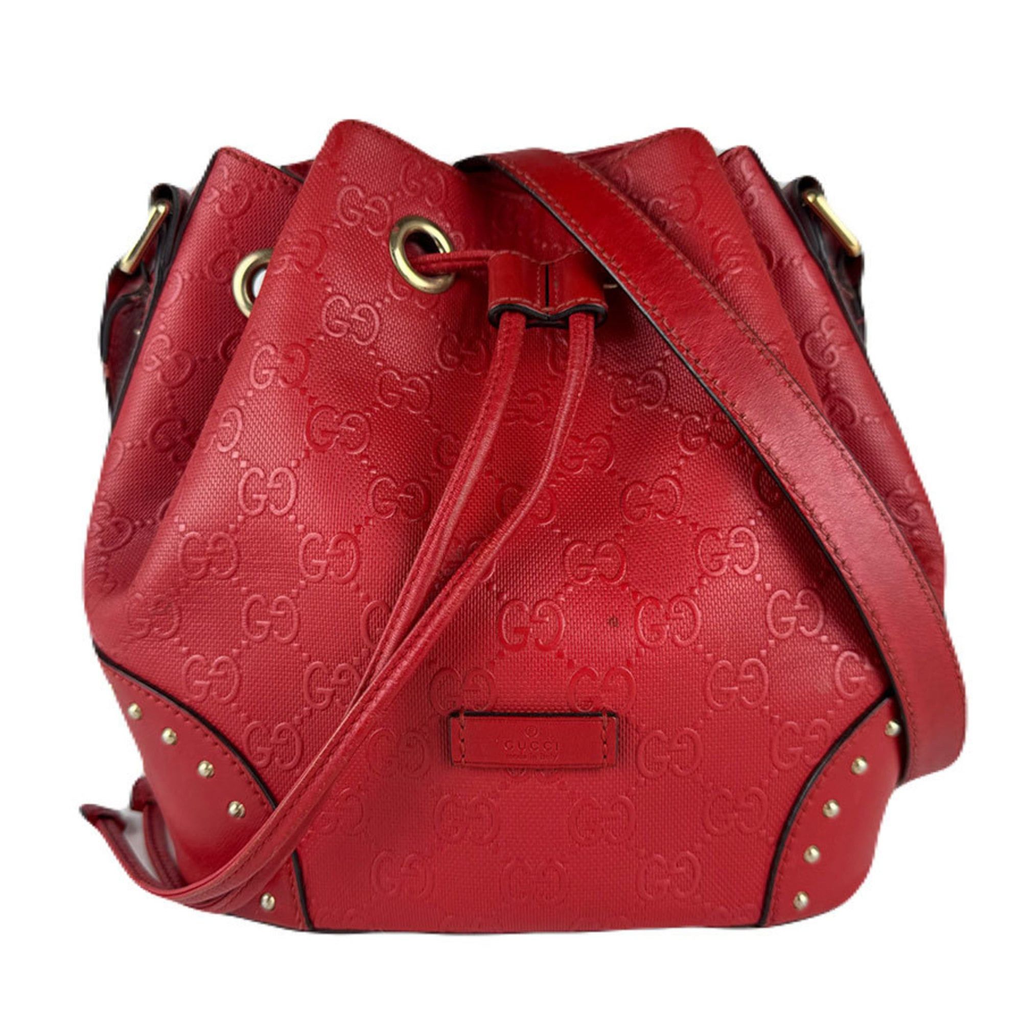 Gucci Gucci Shoulder Bag Leather Red Women's 354229 Free Shipping z8972 Size ONE SIZE - 1 Thumbnail