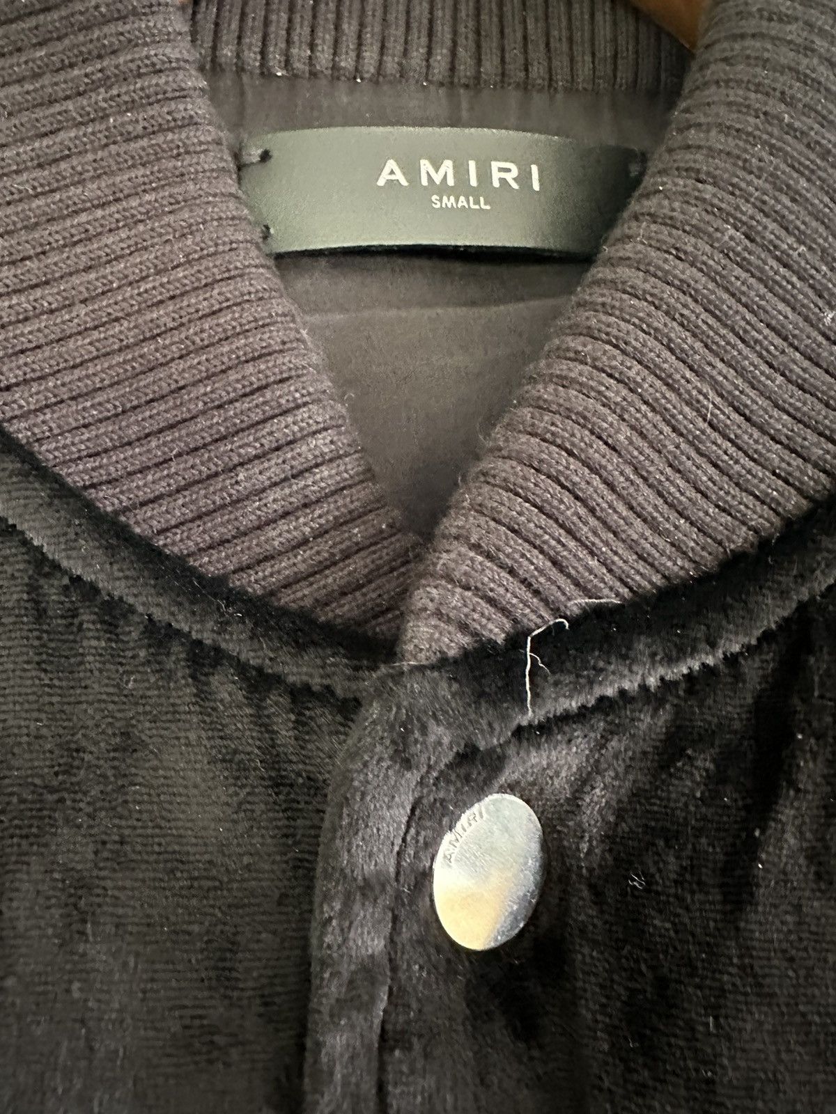Amiri Amiri Black Velvet Bomber 46 Size US S / EU 44-46 / 1 - 5 Thumbnail