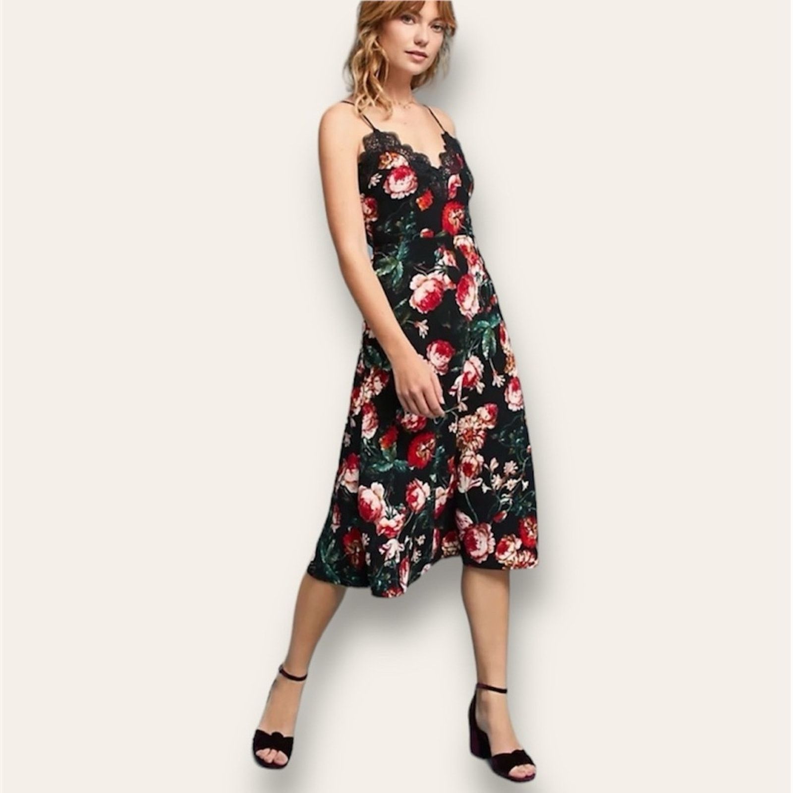 Anthropologie NWT ANTHROPOLOGIE Foxiedox Autumnal Slip Dress Sz. XS Size XS / US 0-2 / IT 36-38 - 1 Thumbnail