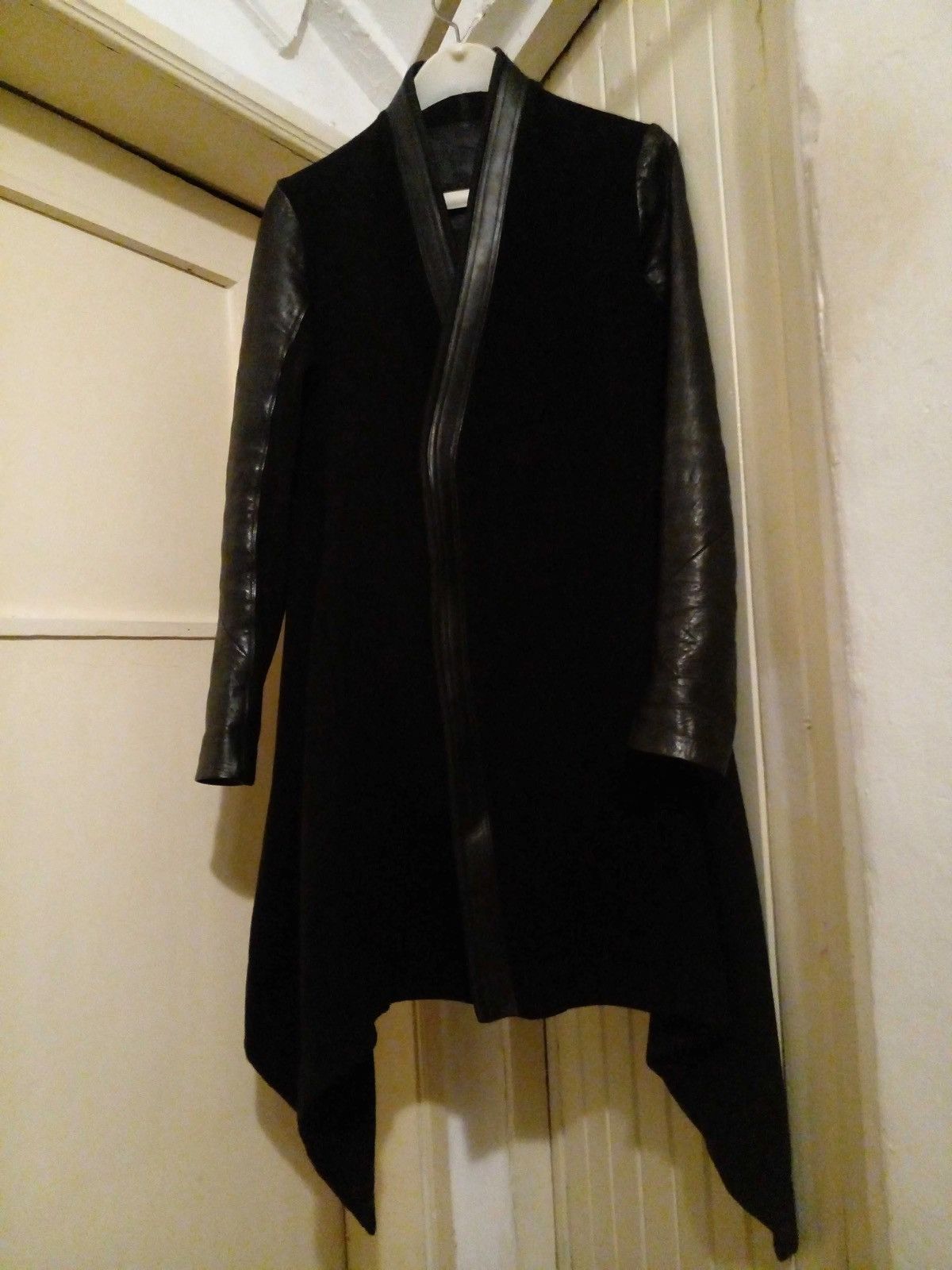 Rick Owens Rick Owens Cashmere Leather Coat Size US S / EU 44-46 / 1 - 1 Thumbnail