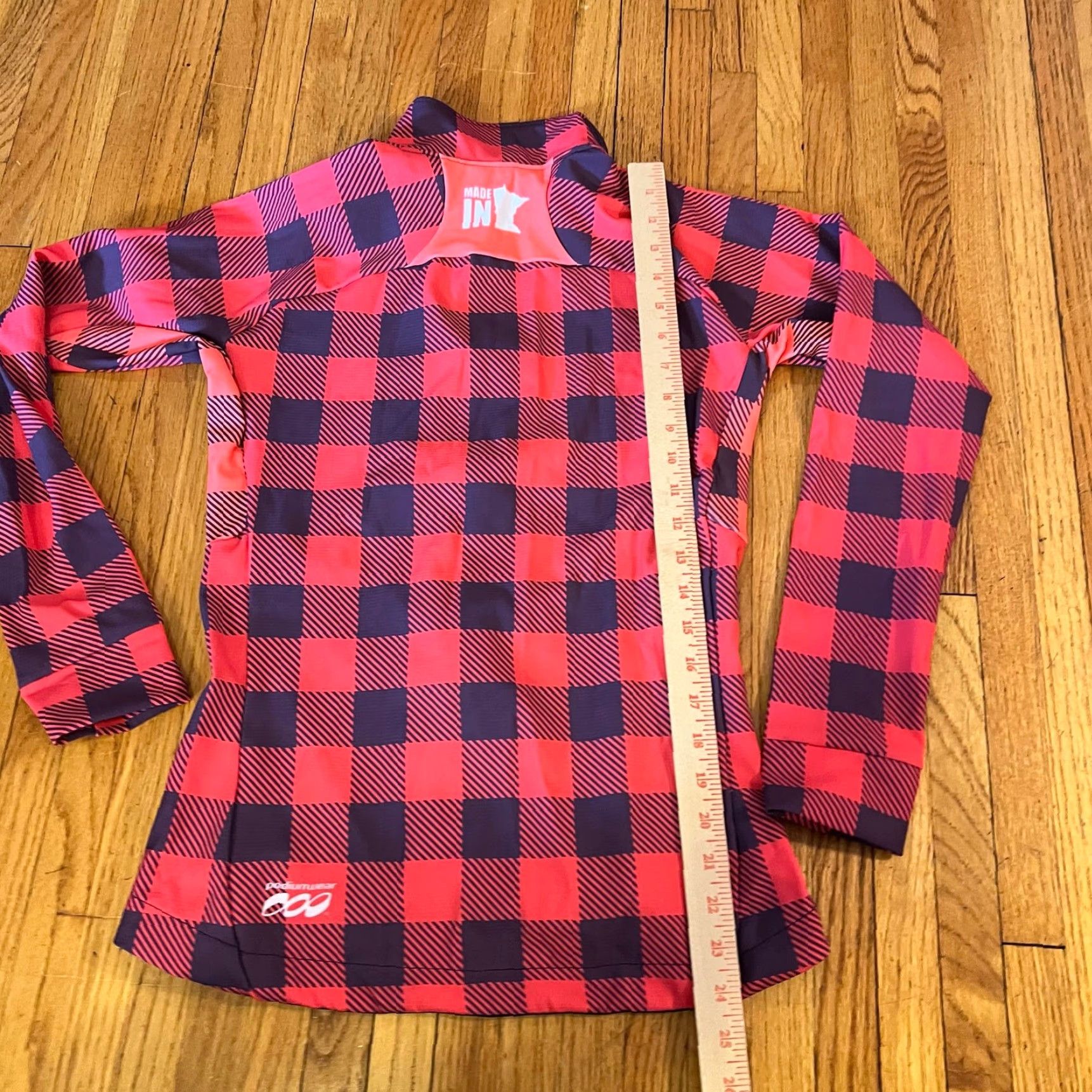 Pinko Podium wear Jacket Womens XS Pink Plaid Full Zip Peformance Cycle Running Coat Size XS / US 0-2 / IT 36-38 - 5 Thumbnail