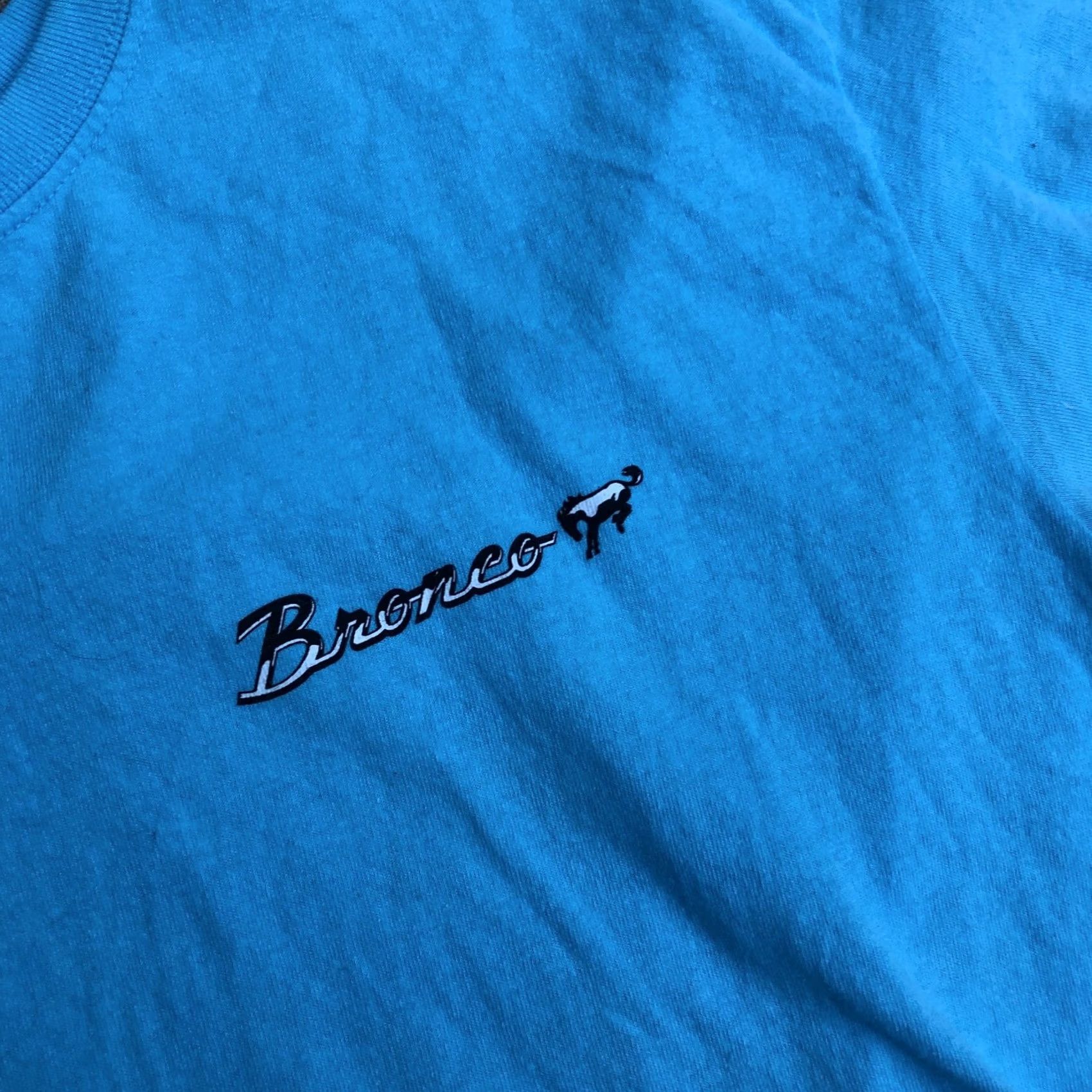 Ford FORD Wright and Ditson Bronco T Shirt LG Blue Short Sleeve Crew Neck Mens Size US L / EU 52-54 / 3 - 5 Thumbnail
