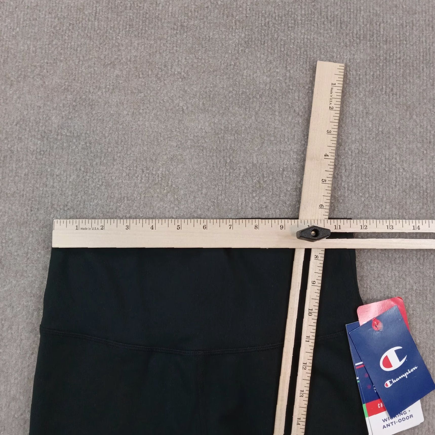 Champion Champion Leggings Womens Small Black Running Causal Yoga Comfort Logo Stretch Size 28" / US 6 / IT 42 - 5 Thumbnail