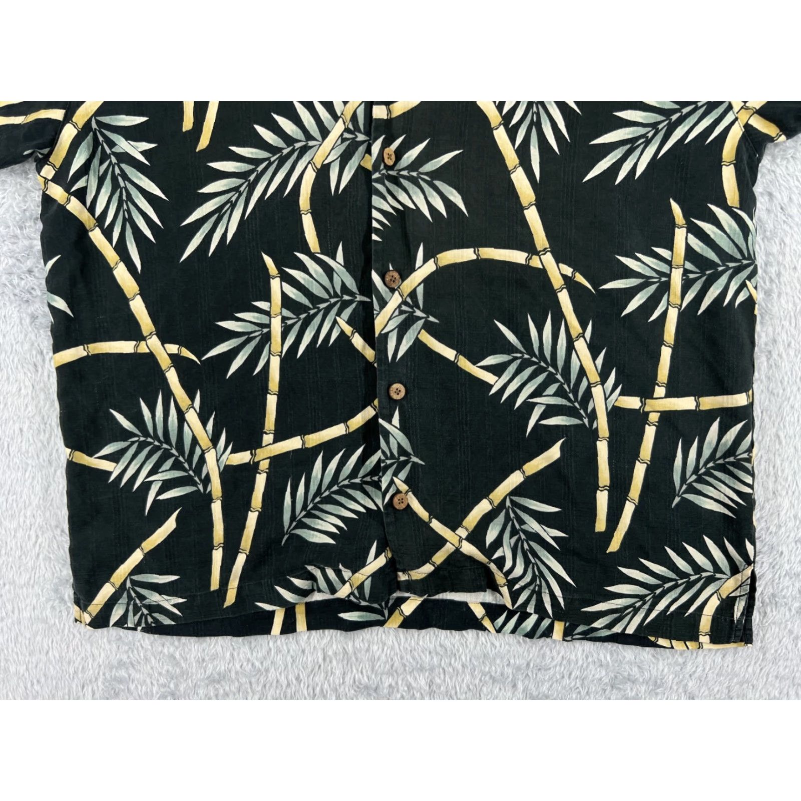 Tommy Bahama Tommy Bahama Hawaiian Shirt Adult Medium Black Floral Silk Button Up Pocket Aloha Mens Size US M / EU 48-50 / 2 - 5 Thumbnail