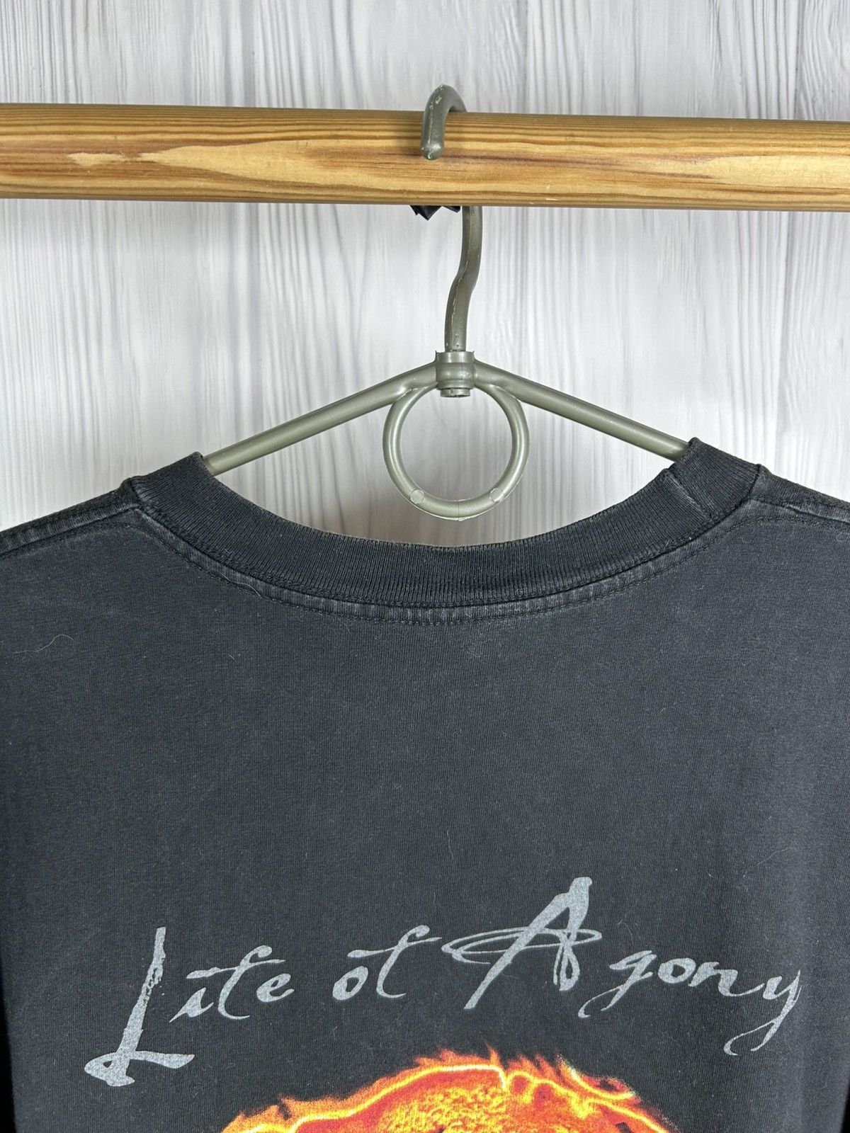 Band Tees Vintage 90s Life Of Agony LOA Band Fire T-Shirt Size L USA Size US L / EU 52-54 / 3 - 13 Thumbnail