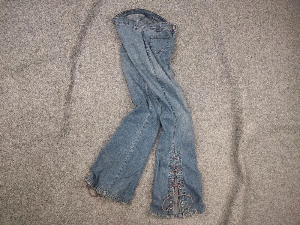 If Six Was Nine Vintage Y2K LGB Flared Low Rise Jeans hysteric style Size 30" / US 8 / IT 44 - 1 Thumbnail