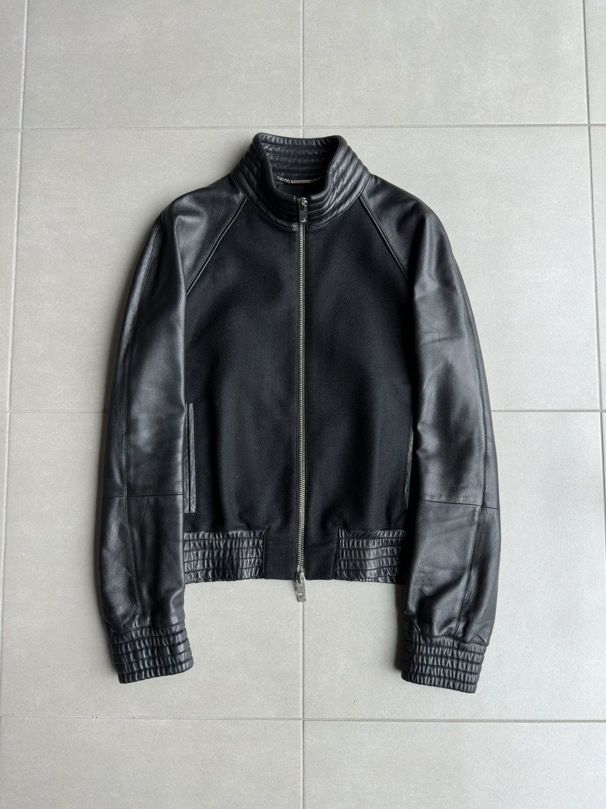 Dior × Hedi Slimane Dior Homme AW04 “VOTC” leather bomber jacket Size US M / EU 48-50 / 2 - 2 Thumbnail