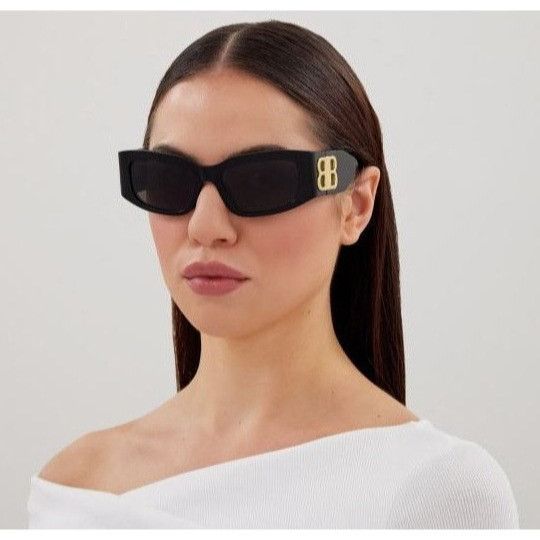 Balenciaga NEW BALENCIAGA BB0360S 001 SUNGLASSES BLACK WOMEN EYEWEAR Size ONE SIZE - 3 Thumbnail